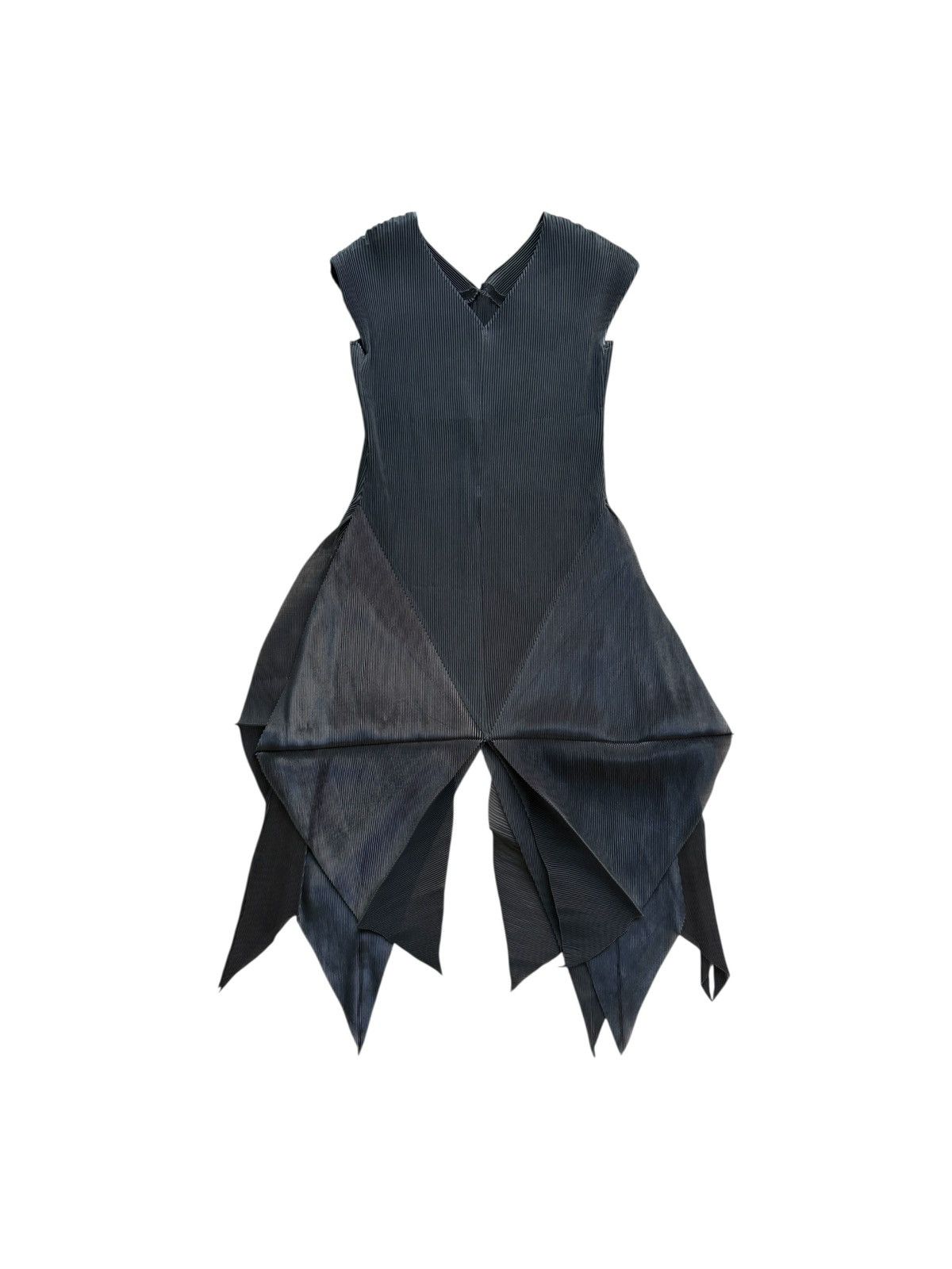 RARE 2004 Issey Miyake Fete black pleated dress