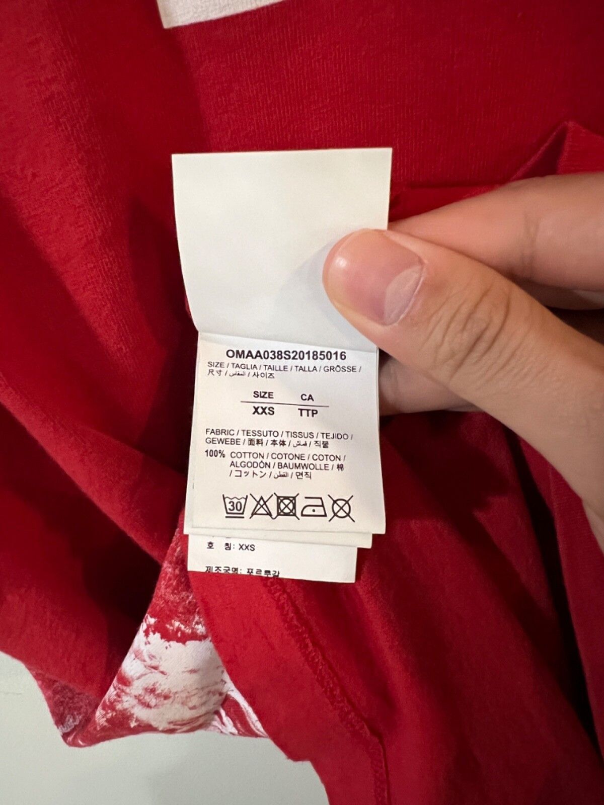 Off-White Off-White Climbing New Heights Red T-Shirt XXS(Fits Medium) Size US XXS / EU 40 - 5 Thumbnail