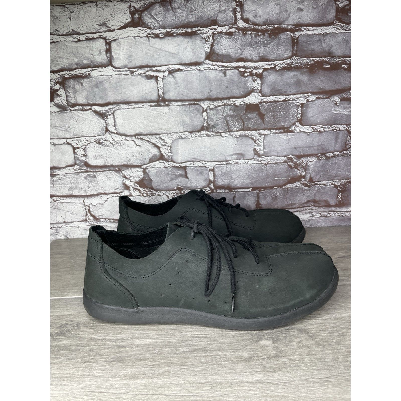 Crocs Crocs Venture Black leather Casual Oxfords lace up Comfort S Size US 12 / EU 45 - 4 Thumbnail