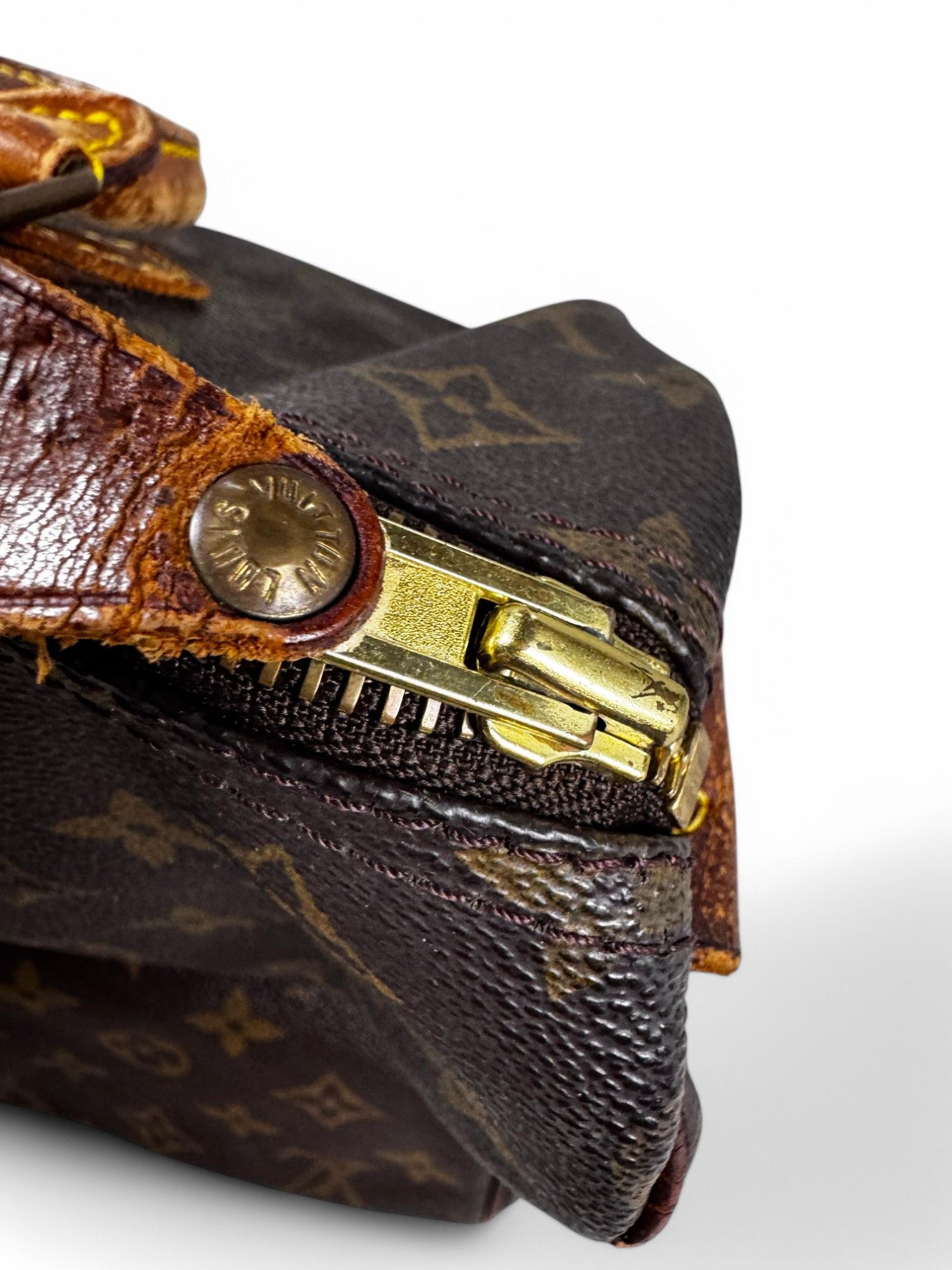 Louis Vuitton Louis Vuitton - Speedy 30 Vintage Brown Leather Handbag LV Size ONE SIZE - 3 Thumbnail