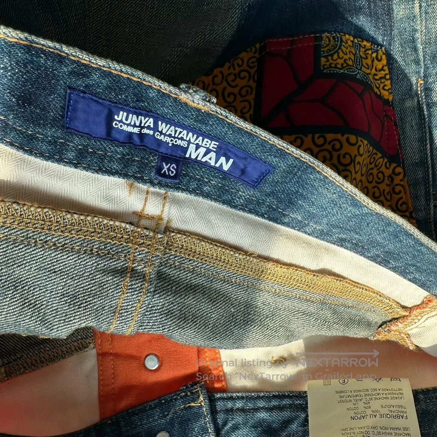 Junya Watanabe Junya Watanabe Patchwork Denim Pants. Size US 26 / EU 42 - 3 Thumbnail