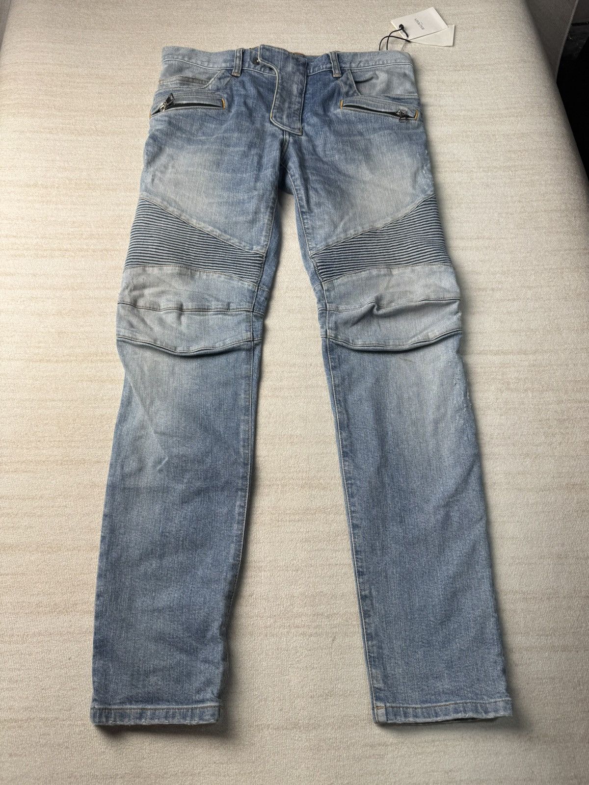 Balmain Moto jeans 32 Size US 32 / EU 48 - 1 Thumbnail