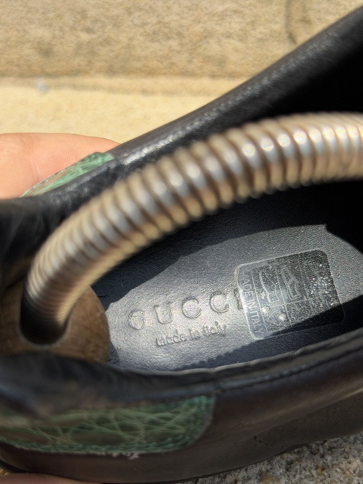 Gucci Gucci Ace Leather Luxury Low-Top Sneakers Hype Rare Old Mone Size US 8 / IT 38 - 11 Thumbnail