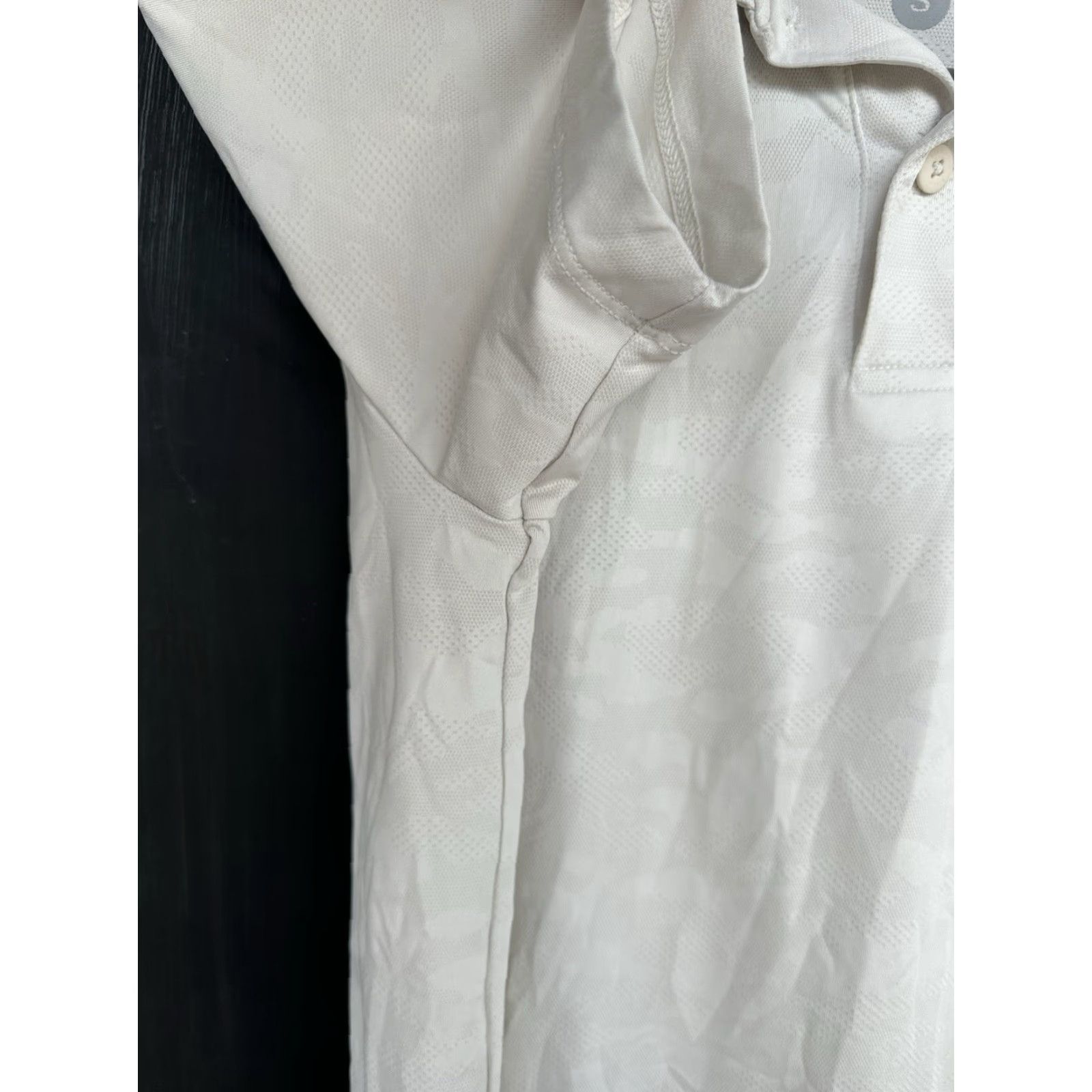 Vintage NOBULL Polo Shirt Camouflage Lightweight Short Sleeve Button-Up Collared White Mens S Regular Spread Collar Casual Travel Size US S / EU 44-46 / 1 - 7 Thumbnail