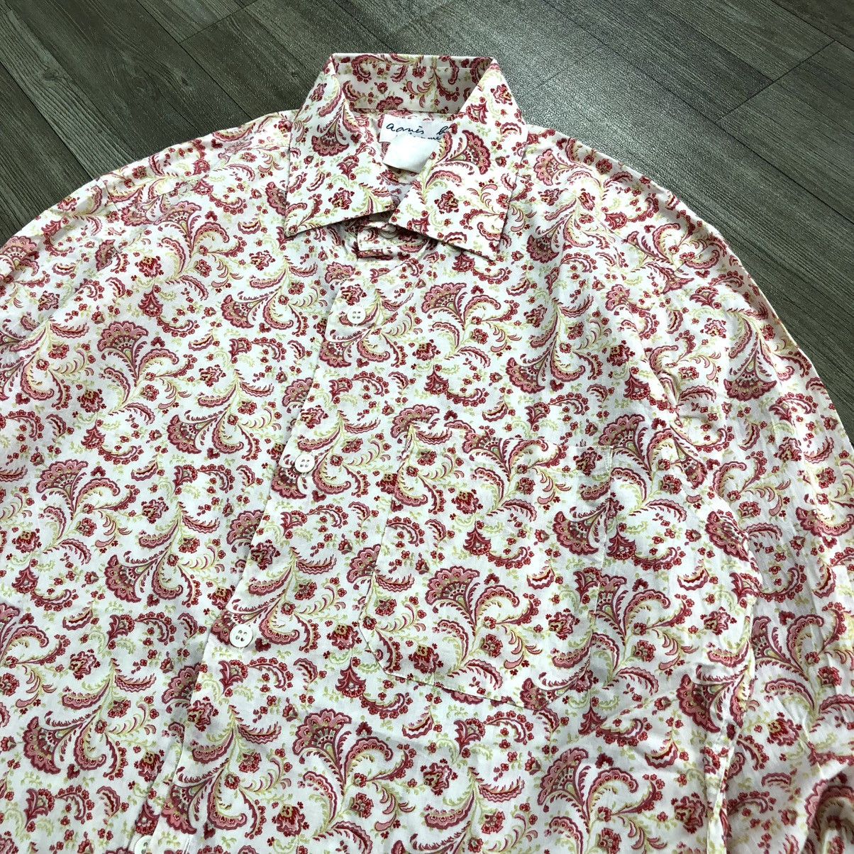 Designer × Vintage × agnes b. Vintage Agnes B. Paris Floral Spring Time Long Shirt Size US S / EU 44-46 / 1 - 3 Thumbnail