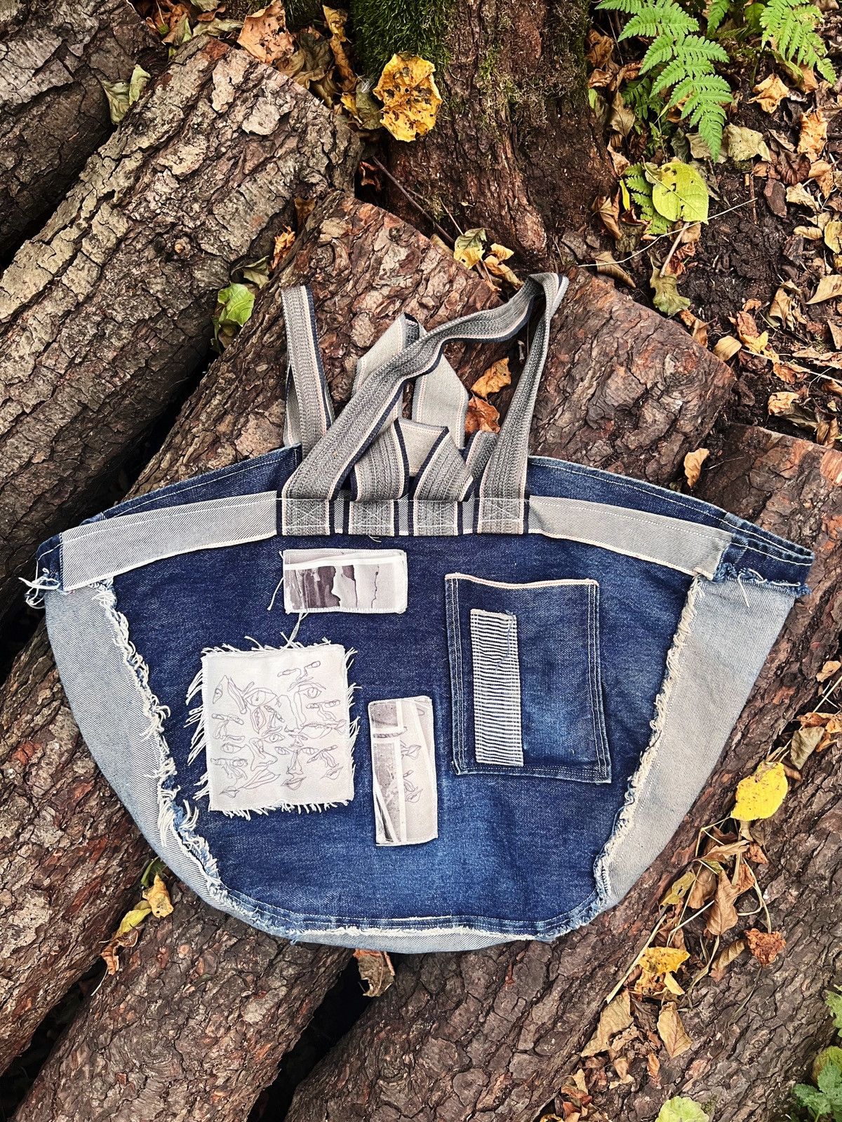 Handmade × Japanese Brand Handmade selvedge denim tote bag Size ONE SIZE - 1 Thumbnail