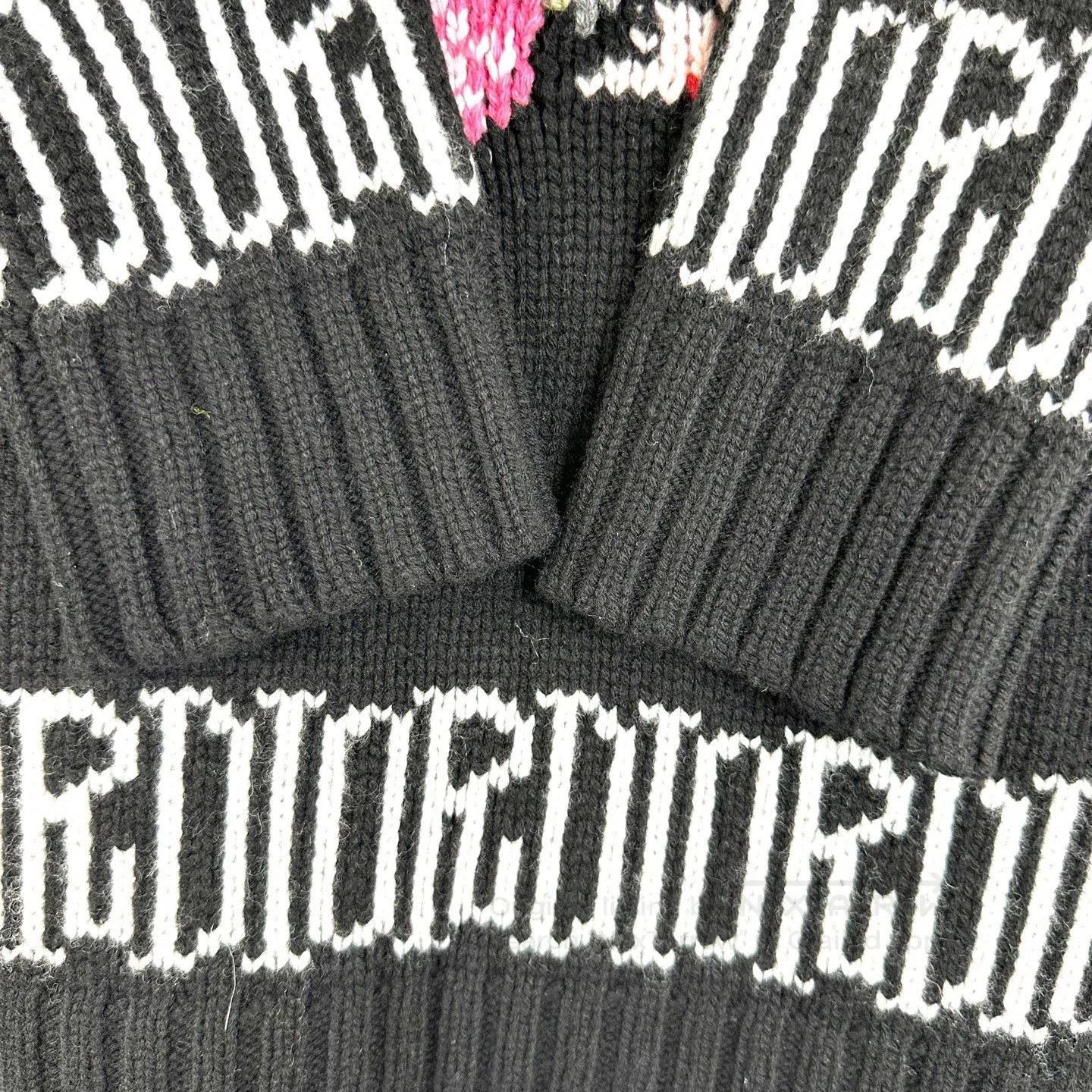 Dior Dior x Stussy Floral Wool Long Knit Sweater. Size US XXS / EU 40 - 8 Thumbnail