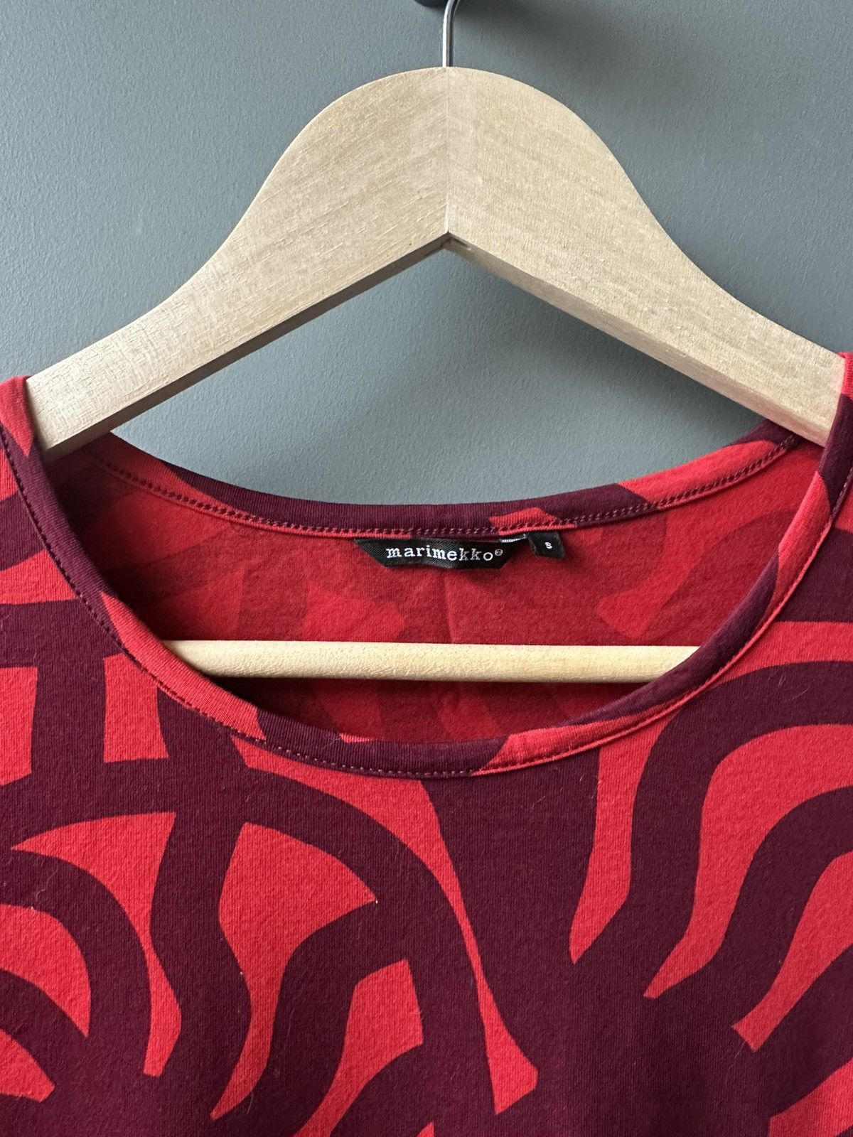 Marimekko Marimekko Red Abstract Print Long Sleeve Top Size S Size S / US 4 / IT 40 - 3 Thumbnail
