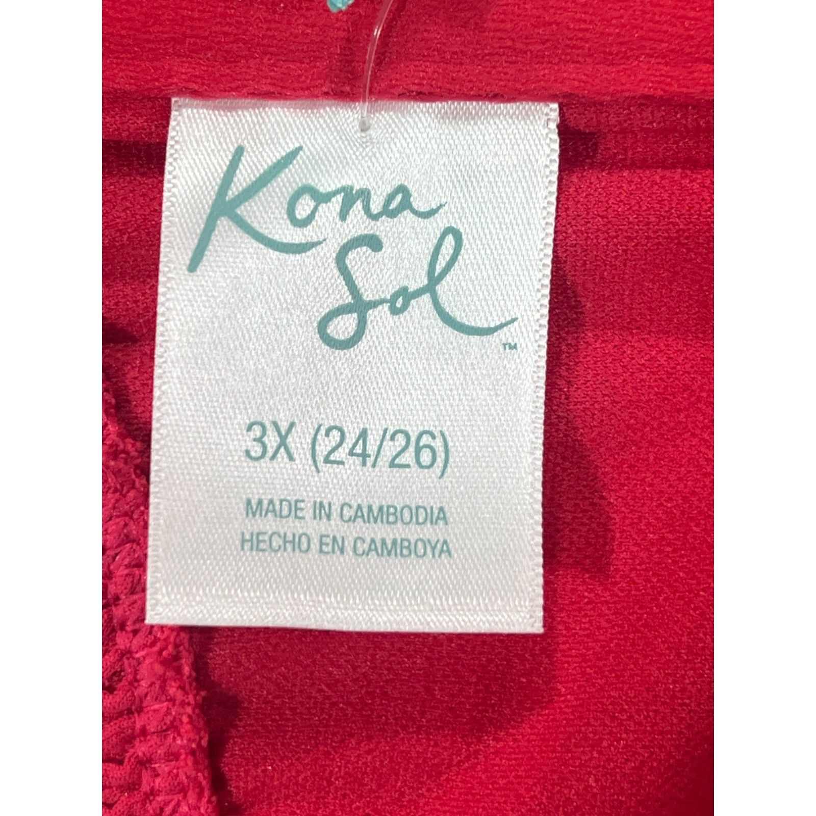Other Kona Sol - Women's Pucker Scoop Neck Longline Bikini Top - B Size ONE SIZE - 10 Thumbnail
