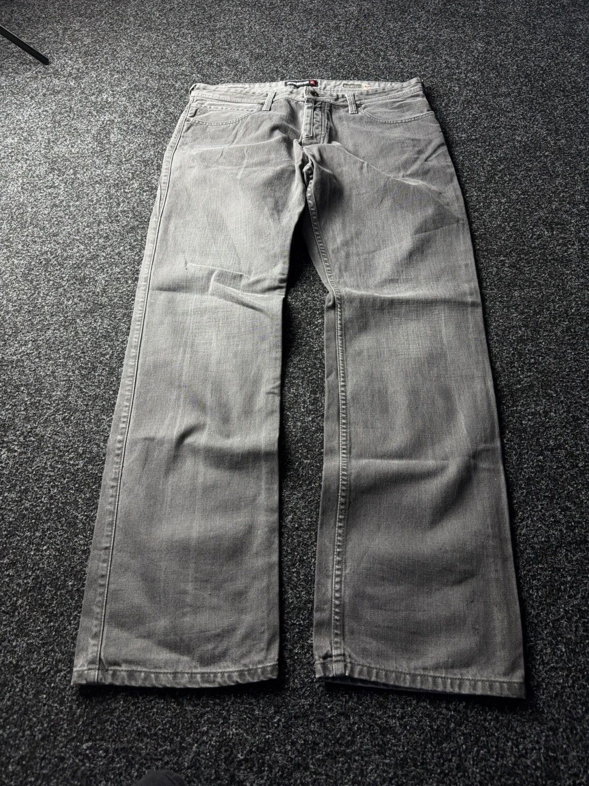 Quiksilver Crazy Vintage Quiksilver Custom Baggy Faded Denim pants Y2K Size US 36 / EU 52 - 1 Thumbnail