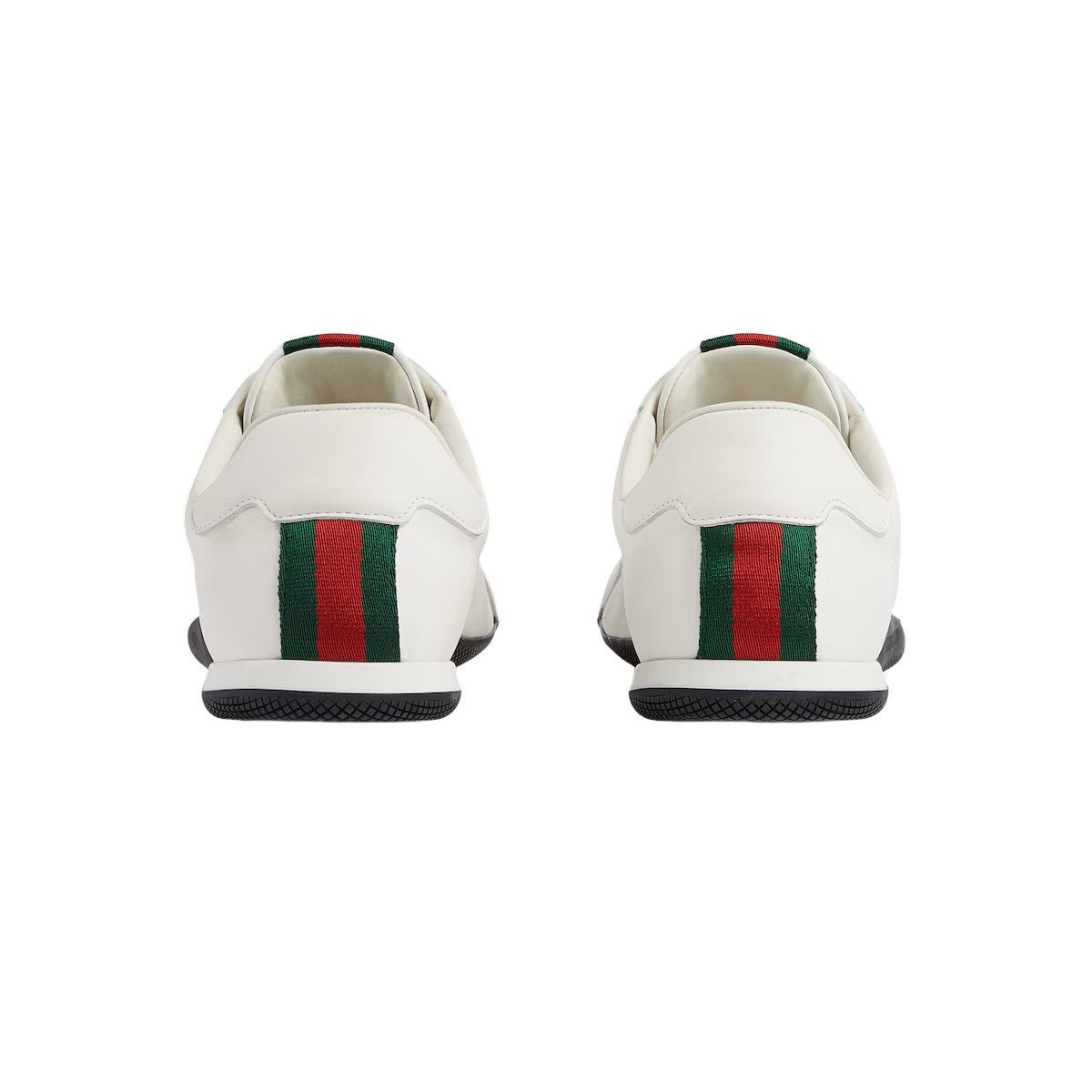 Gucci GUCCI Shift $1050 Men's White Leather Sneakers New & Authent Size US 11.5 / EU 44-45 - 3 Thumbnail