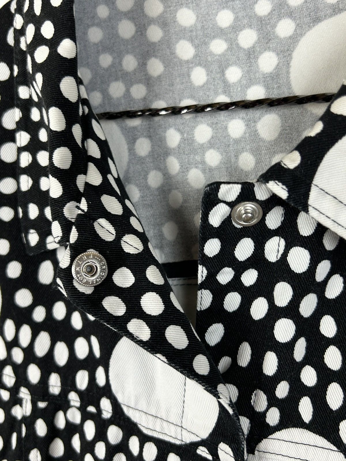 Marimekko Marimekko Black/White Polka Dot Denim Jacket Size 44 Size M / US 6-8 / IT 42-44 - 3 Thumbnail