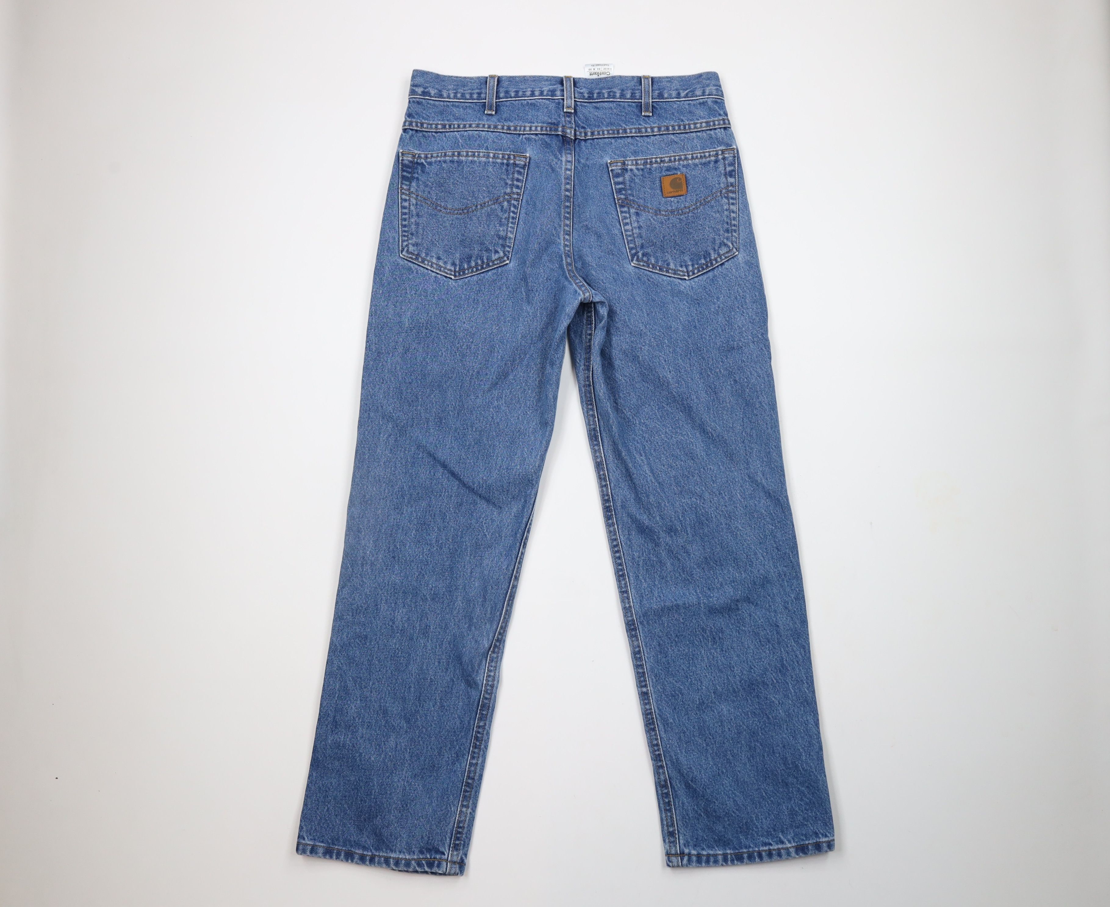 Carhartt × Vintage Vintage Carhartt Spell Out Traditional Fit Denim Jeans Blue Size US 34 / EU 50 - 8 Thumbnail