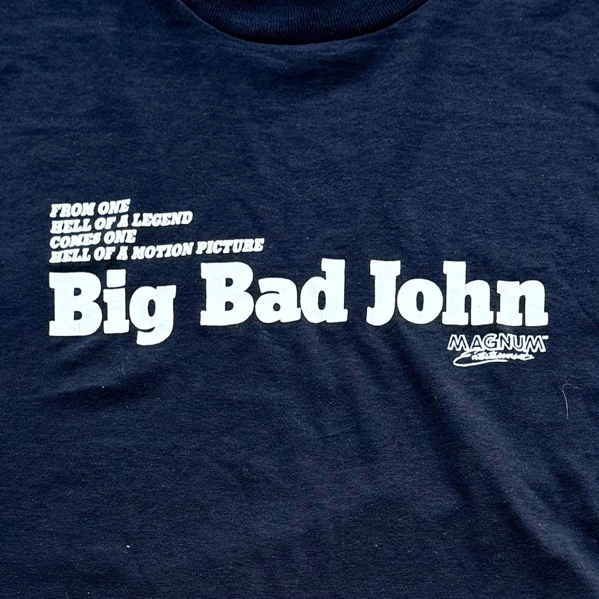 Vintage VINTAGE 80s BIG BAD JOHN PORN MOVIE TEE! Size US L / EU 52-54 / 3 - 1 Thumbnail