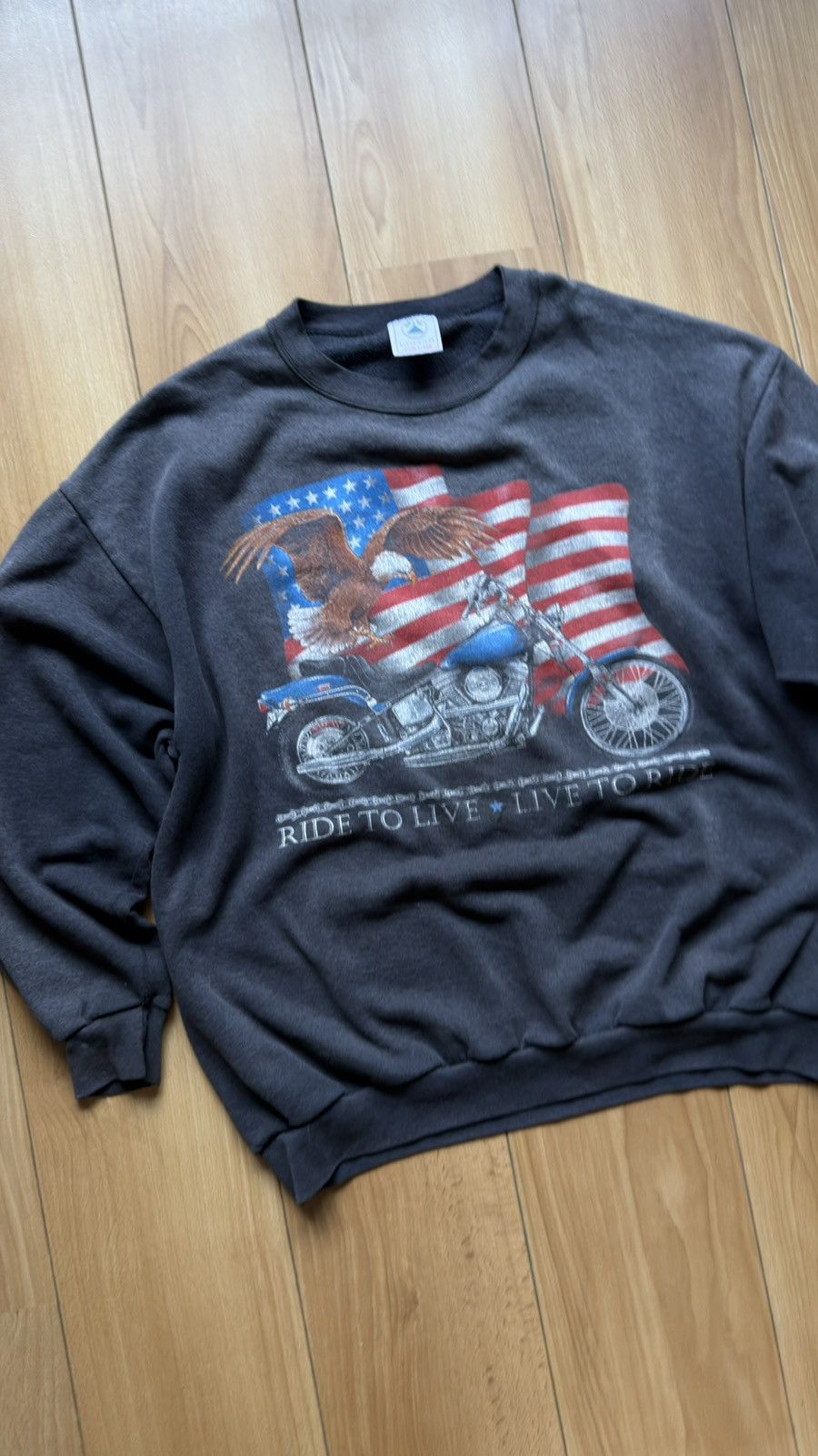 Vintage amercian vintage 90s Bike racing sweatshirt Size US XXL / EU 58 / 5 - 3 Thumbnail