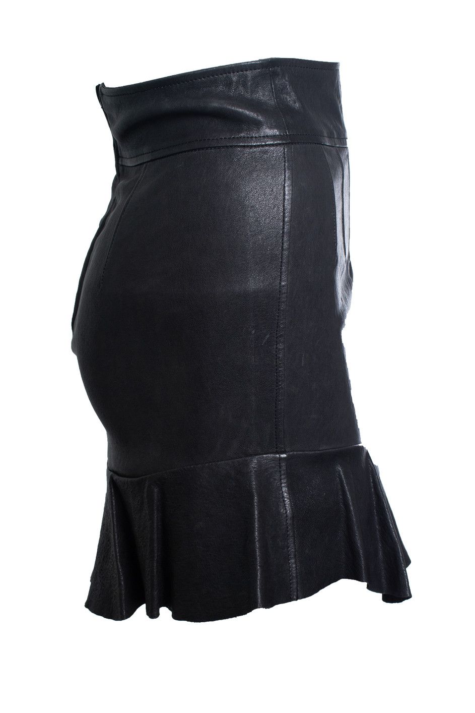 Isabel Marant Isabel Marant, leather skirt with ruffle stroke Size 26" / US 2 / IT 38 - 4 Thumbnail