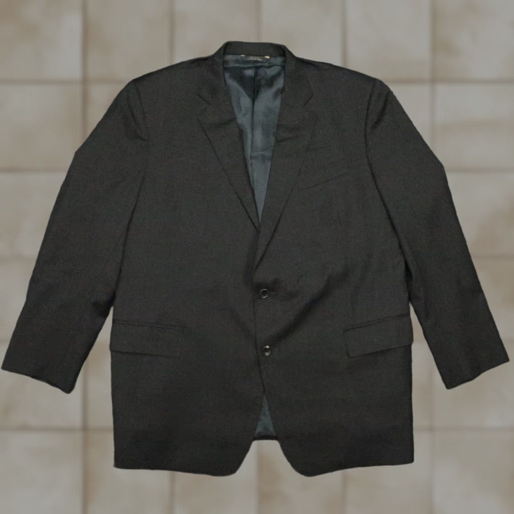 Brooks Brothers Brooks Brothers Blazer Mens 48R Gray 1818 Regent Wool Estrato Togna Knit Notch 2 Button Single-Breasted Size 48R - 1 Thumbnail