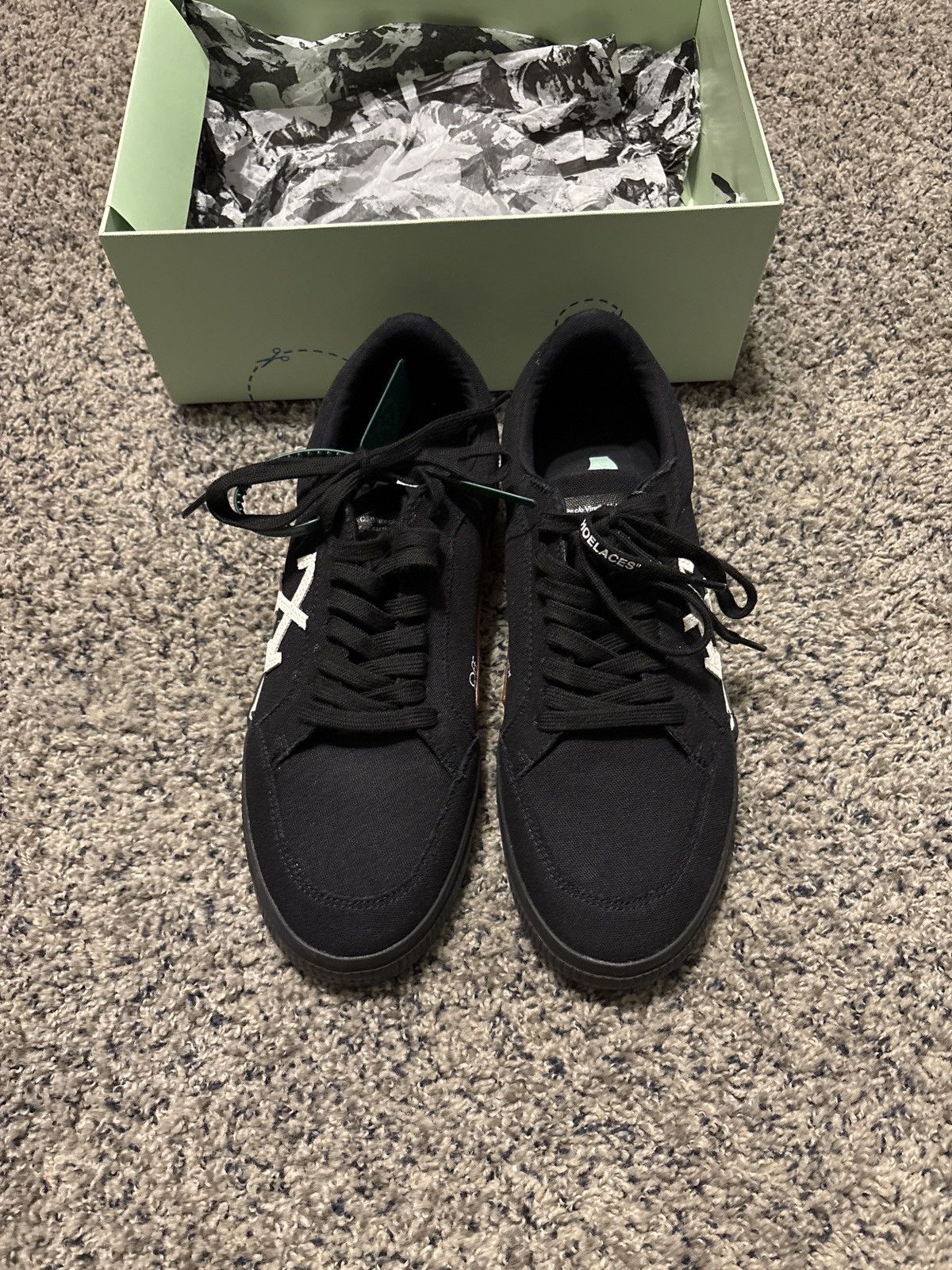 Off-White Black/White Off-white low vulcanized canvas Size US 11 / EU 44 - 4 Thumbnail