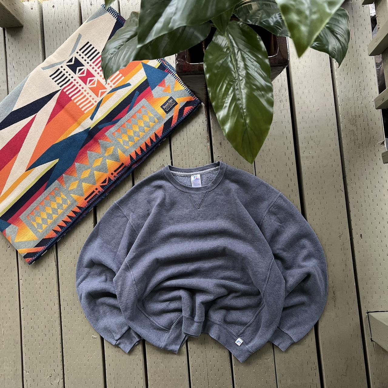 Russell Athletic Vintage 00s Russell Athletic Crewneck Sweatshirt GreyBoxyY2K Size US XL / EU 56 / 4 - 3 Thumbnail