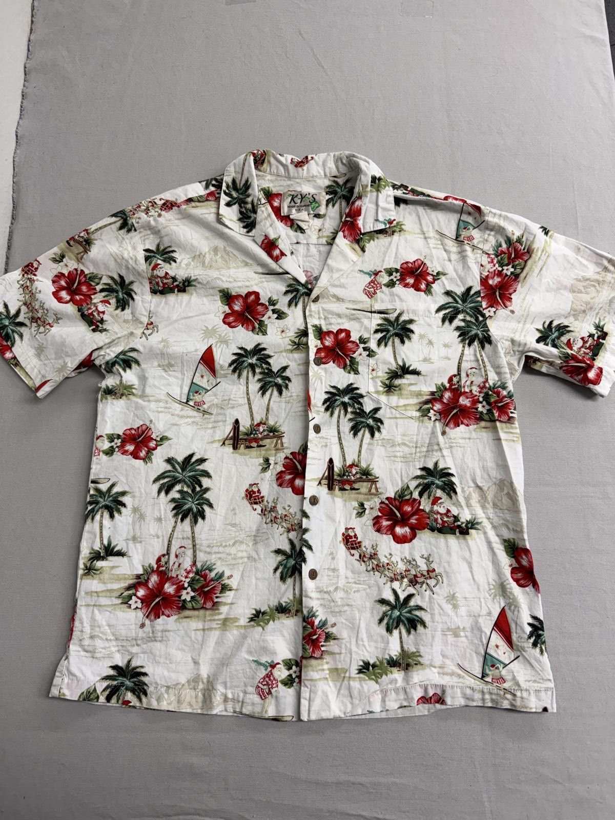 Other Ky's Men Hawaiian Shirt Surfing Santa Made in Hawaii Shirt L Size US L / EU 52-54 / 3 - 1 Thumbnail