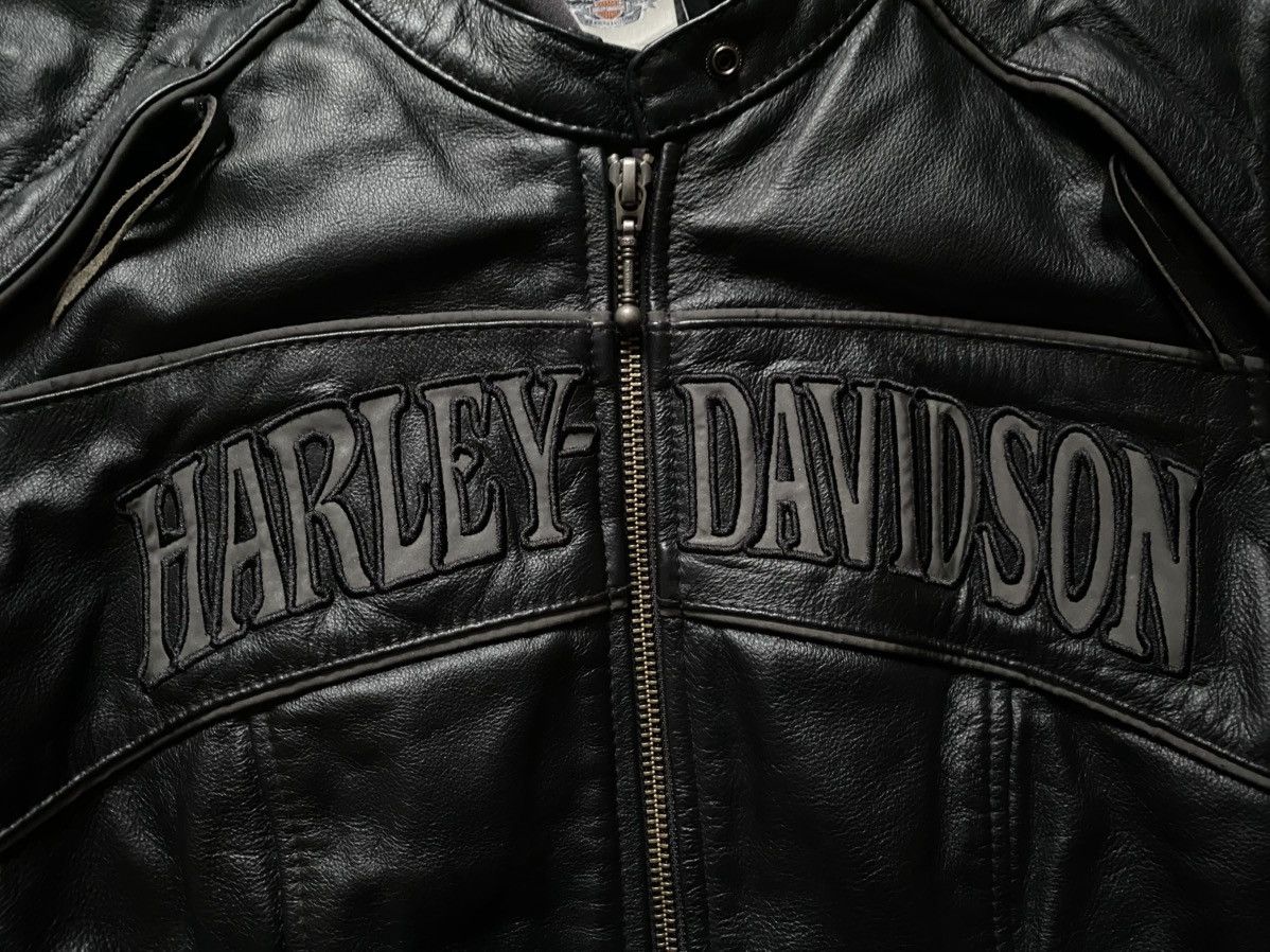 Harley Davidson Harley Davidson Willie G Skull Leather Jacket Reflective Y2K Size M / US 6-8 / IT 42-44 - 7 Thumbnail