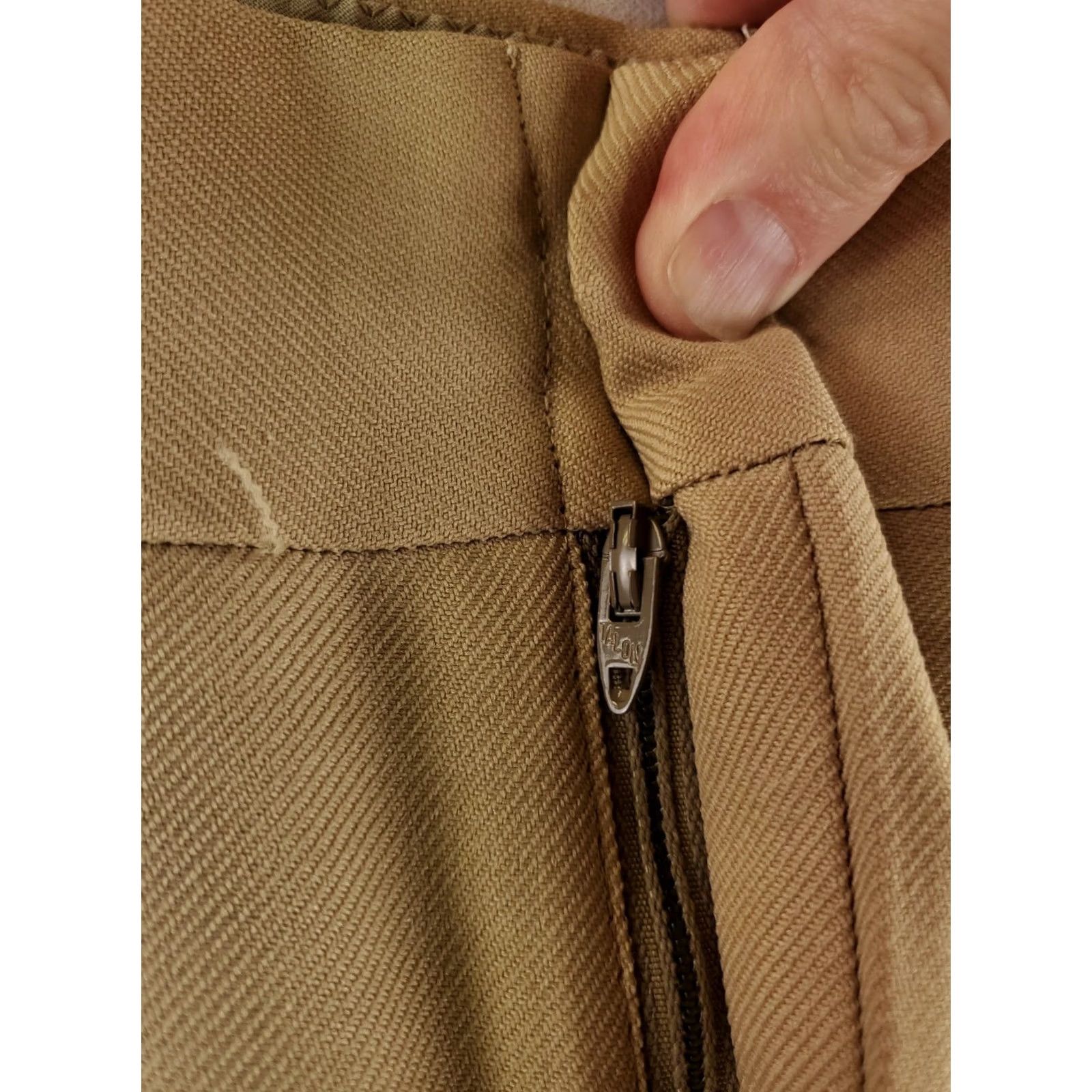 Vintage VINTAGE 50s 60s Gabardine Pants Brown Tan Mens 36x32 Dress Pants Men Brown Size US 36 / EU 52 - 7 Thumbnail