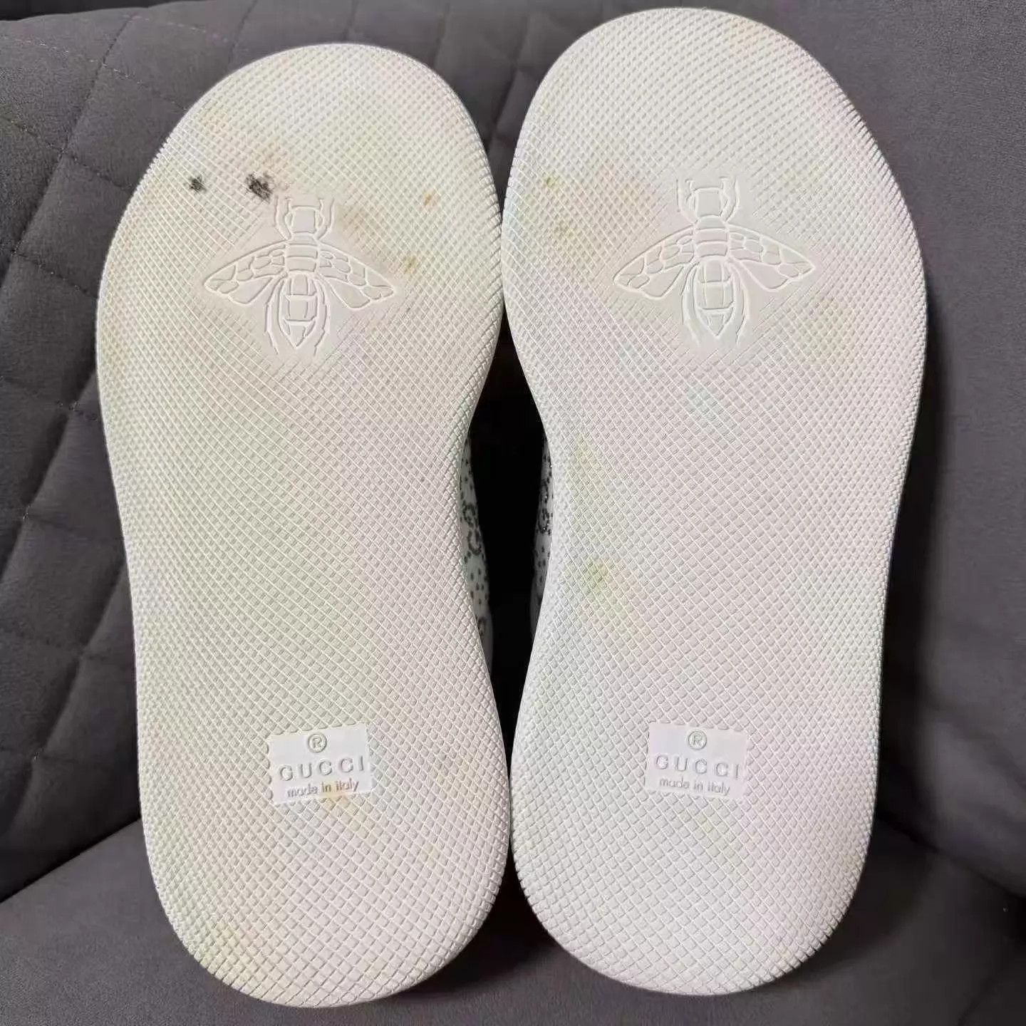 Gucci GUCCI Crystal-Embellished Pudgy Logo Shoes 35 Size US 4.5 / IT 34.5 - 4 Thumbnail