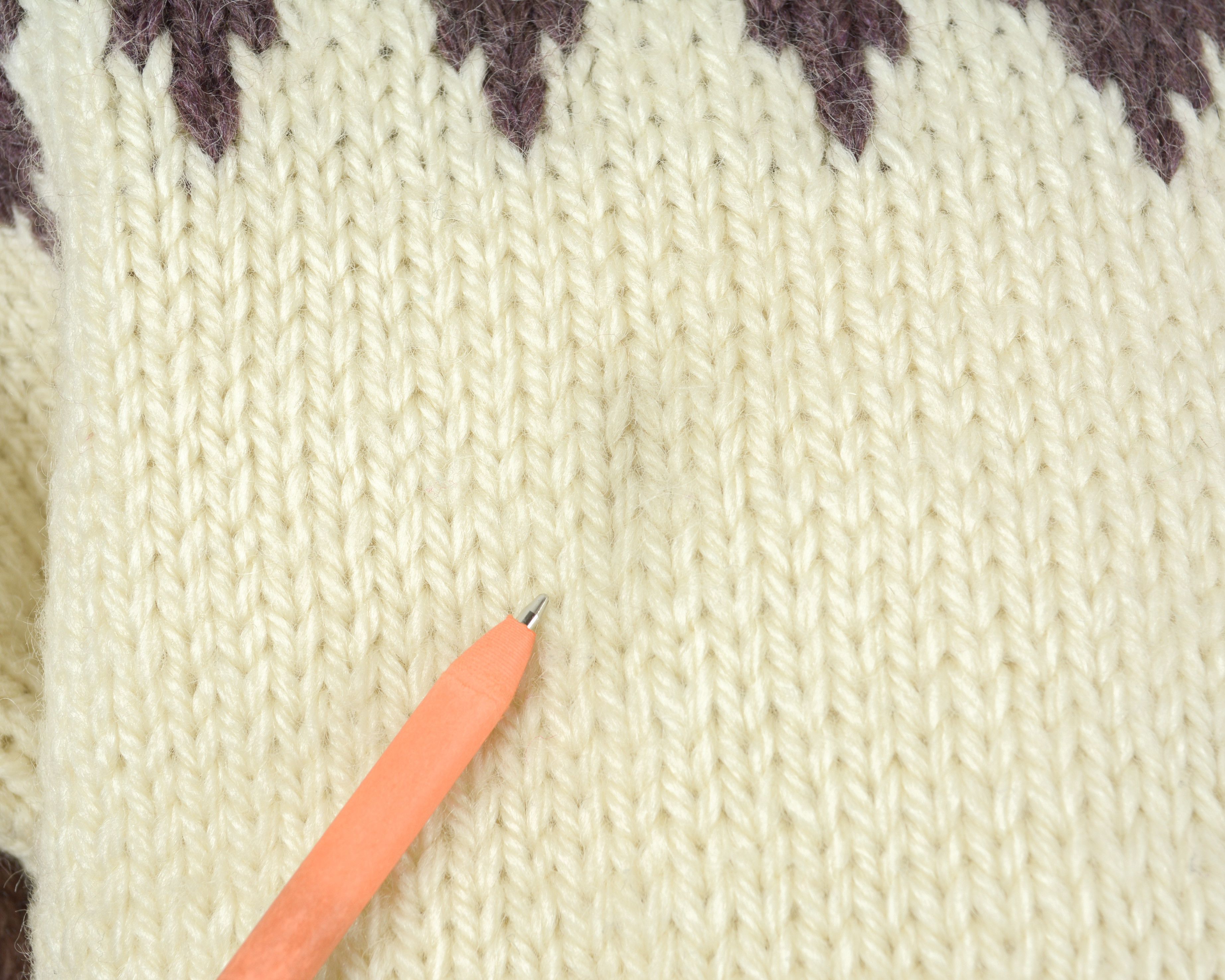 Handmade Mens Wool Sweater Crew Neck Retro Nordic Winter Knit Retro Size US L / EU 52-54 / 3 - 6 Thumbnail