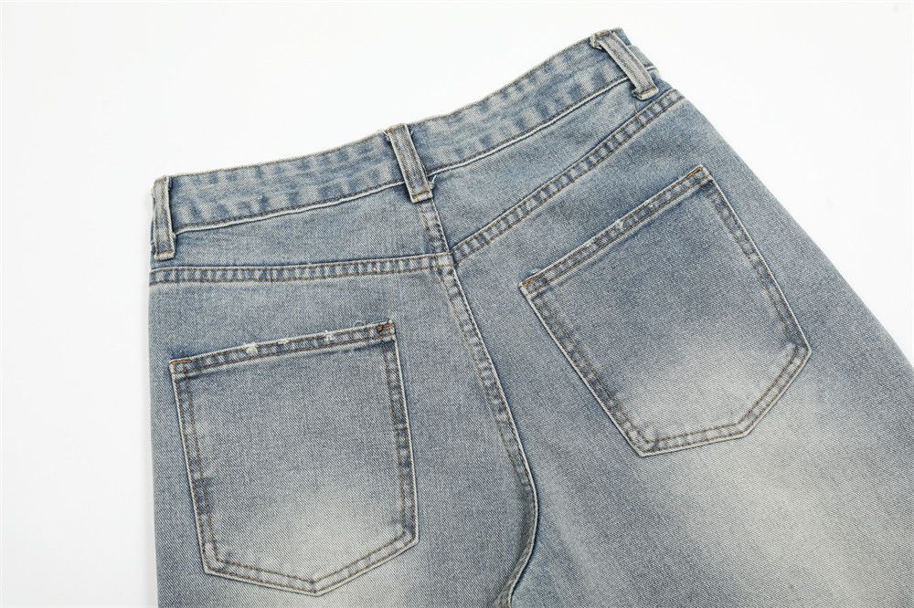 Japanese Brand × Jean Punk washed gradient distressed jeans for men loose Size US 34 / EU 50 - 6 Thumbnail