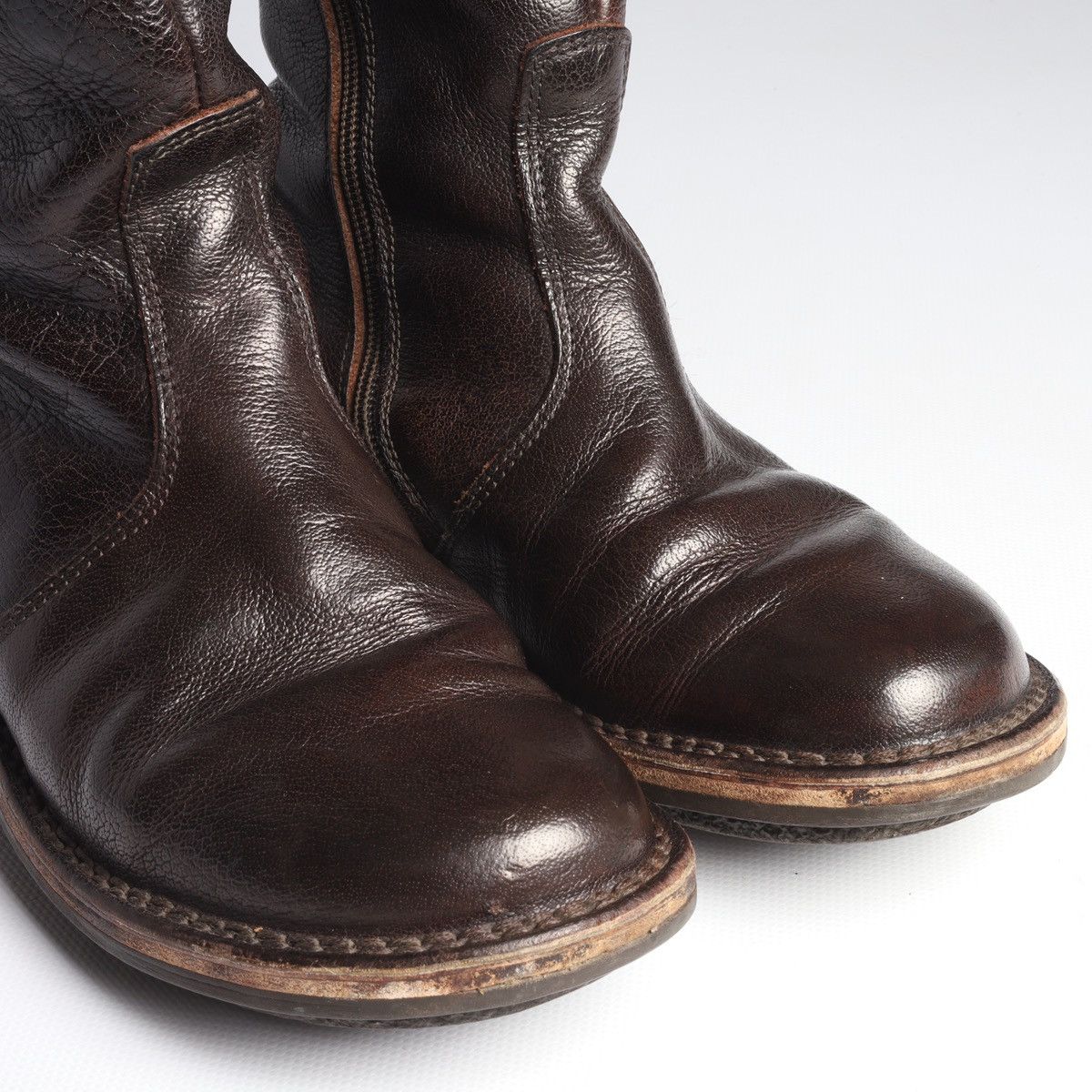Trippen Trippen Brown Leather Avantgarde Hi Boots Shoes Belt Hard Size US 8 / IT 38 - 8 Thumbnail