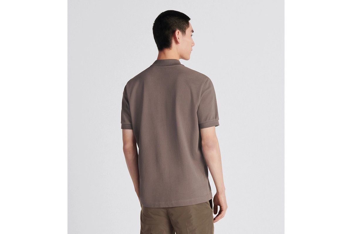 Dior o1bcso1str1124 CD Icon Polo Shirt in Brown Size US L / EU 52-54 / 3 - 6 Thumbnail