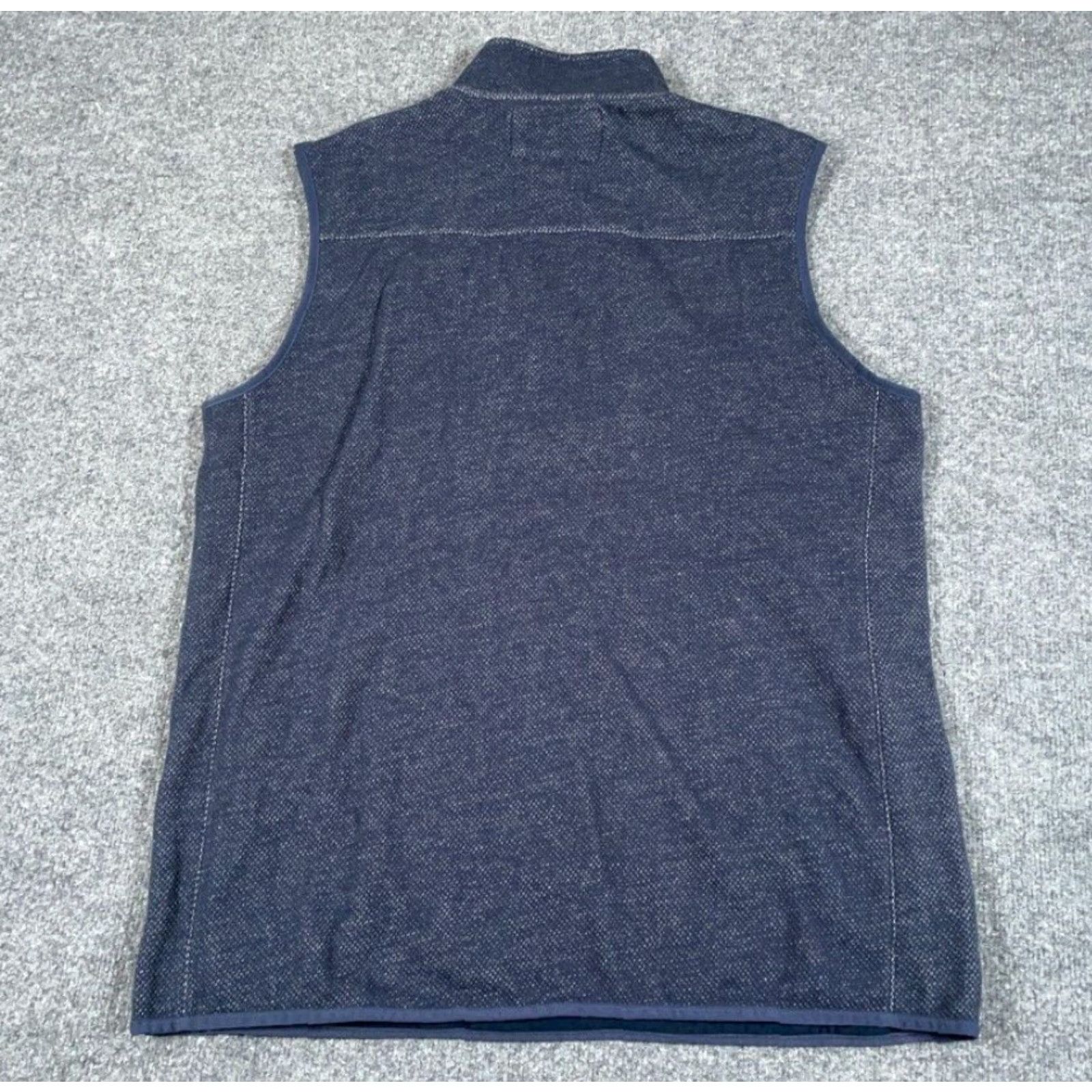 All Blues Duluth Trading Co. Zip Vest Adult Large Tall Blue Cotton Outdoor Workwear Mens Size US L / EU 52-54 / 3 - 2 Thumbnail
