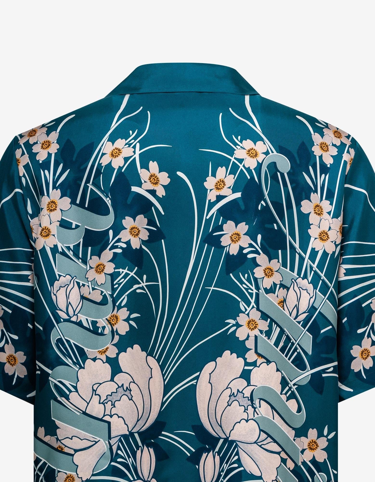 Amiri Amiri Blue Floral Bowling Shirt Size US S / EU 44-46 / 1 - 4 Thumbnail