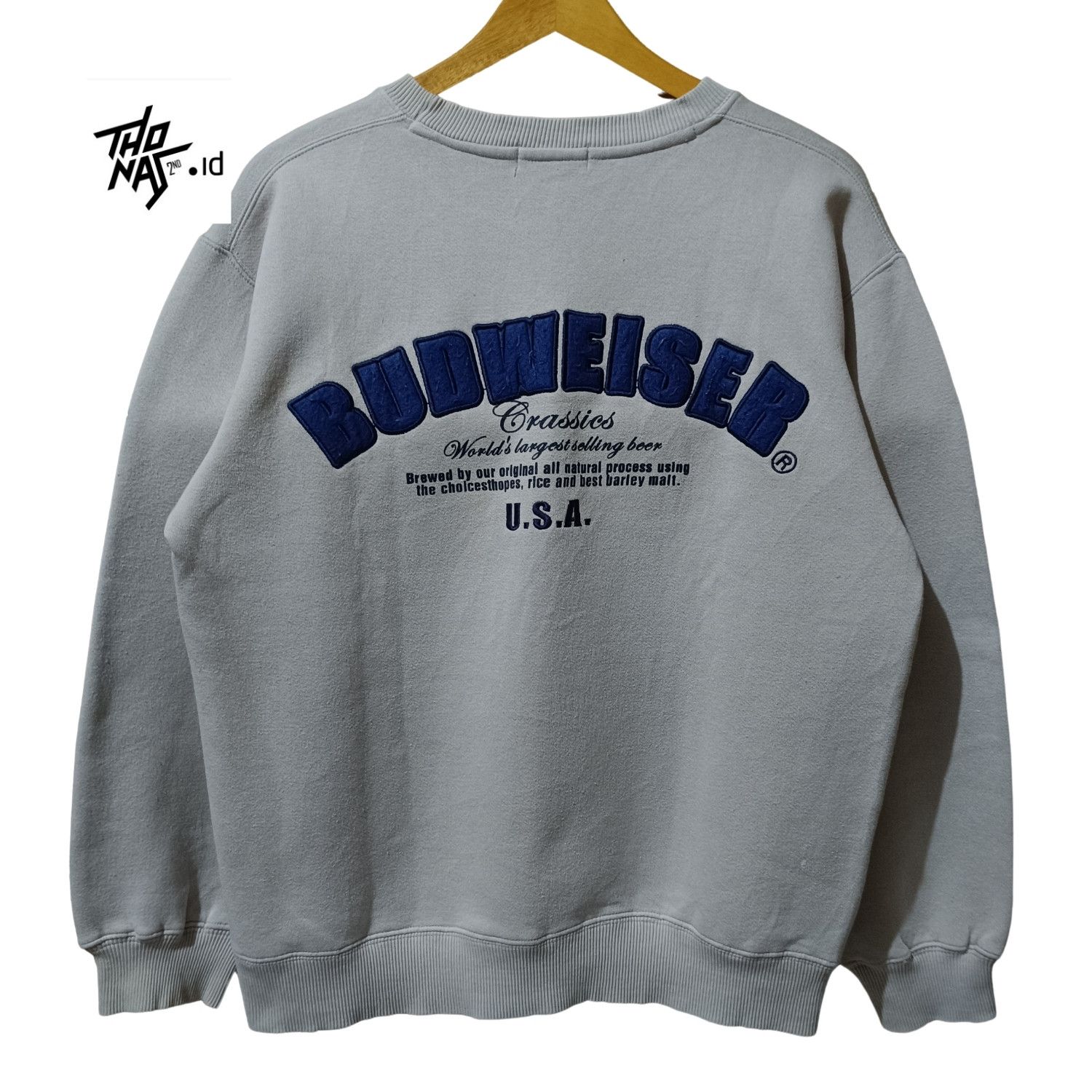 Budweiser Vintage Budweiser Patch embroidery Crewneck Size US M / EU 48-50 / 2 - 1 Thumbnail