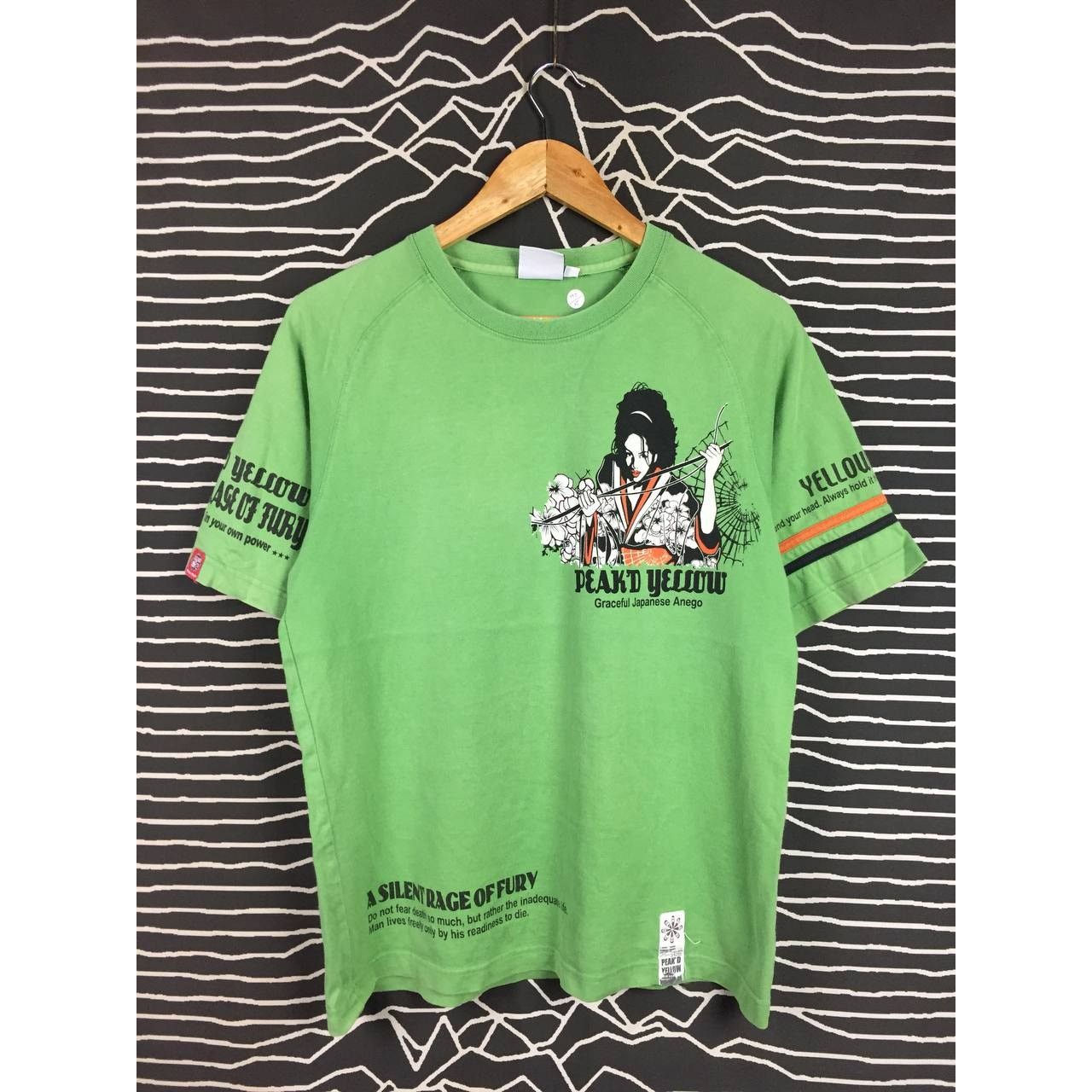Japanese Brand × Vintage Peak'd Yellow Ted Company A Silent Rage of Fury Tee Size US M / EU 48-50 / 2 - 5 Thumbnail