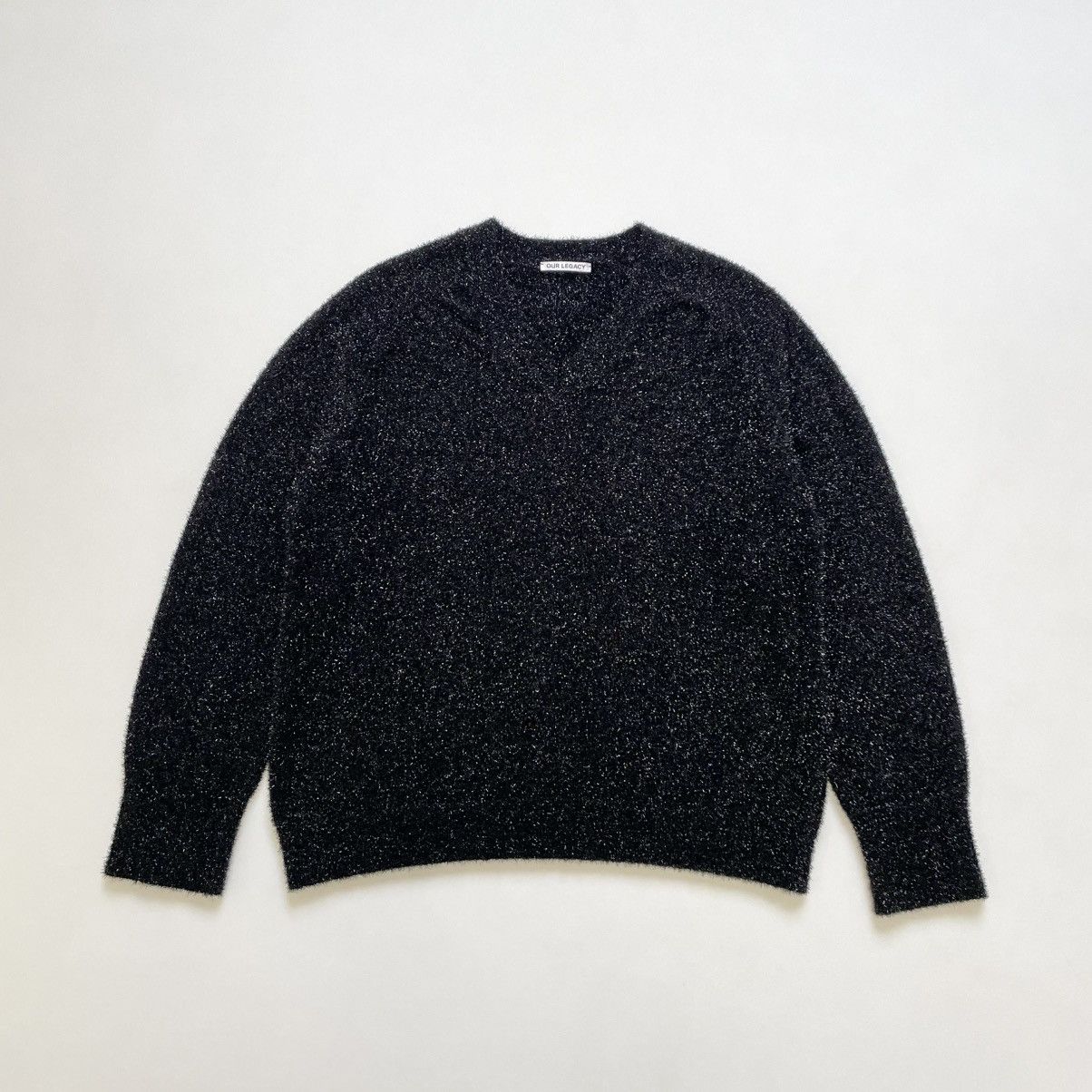Our Legacy Sample ‘Black Glitter’ Raglan Sweater Size US L / EU 52-54 / 3 - 3 Thumbnail