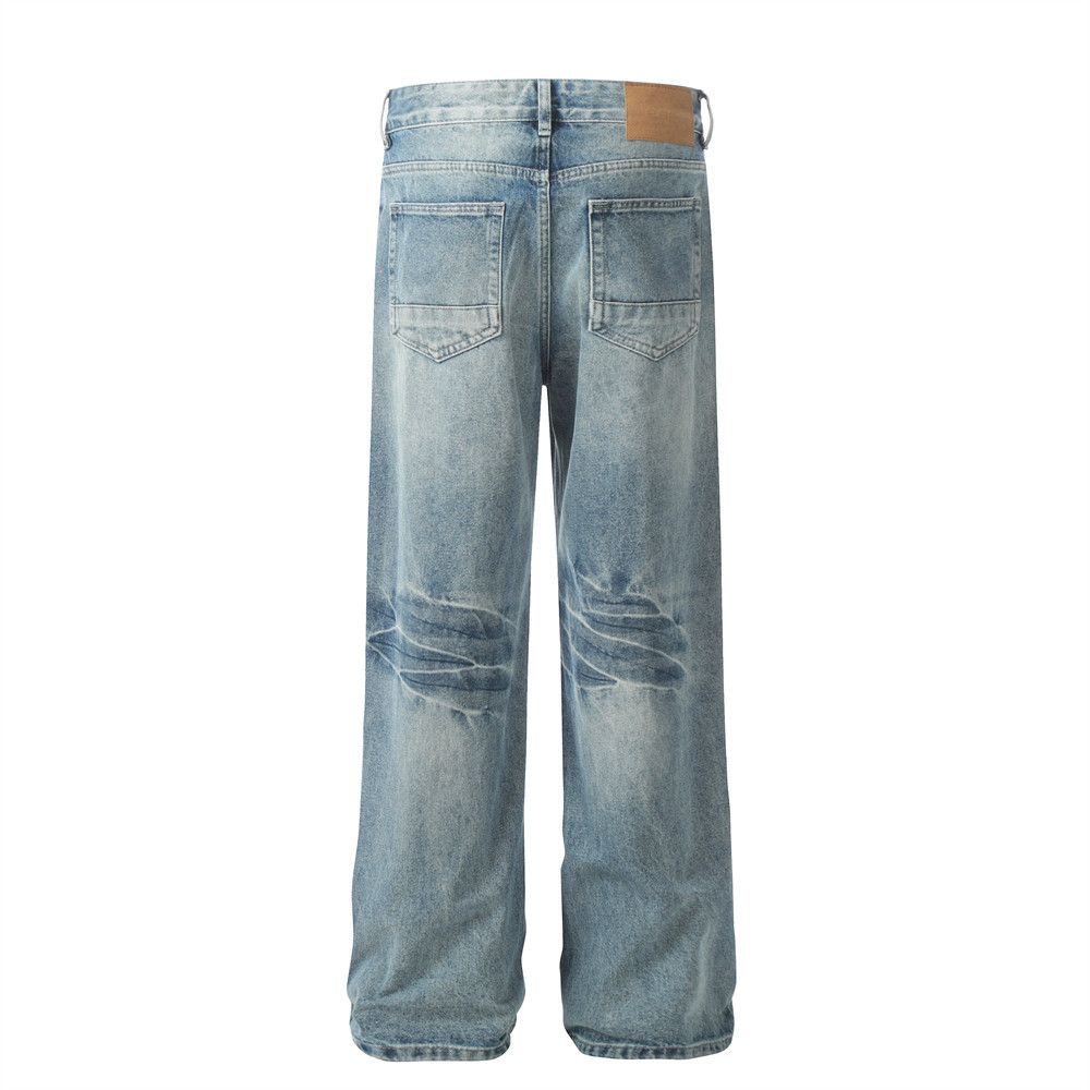 Japanese Brand × Jean Men's punk casual wide-leg washed gradient loose jeans Size US 32 / EU 48 - 3 Thumbnail