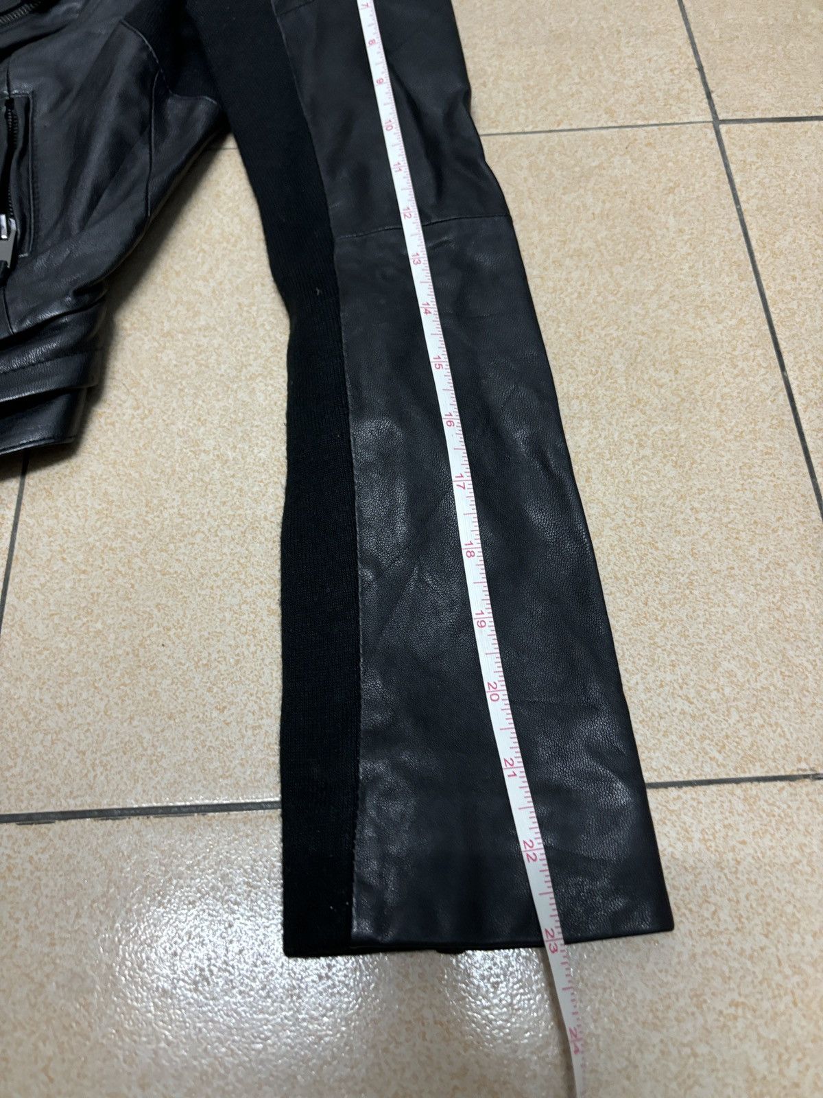 7 For All Mankind 7 for All Mankind Asymmetrical Leather Jacket Size XS / US 0-2 / IT 36-38 - 12 Thumbnail