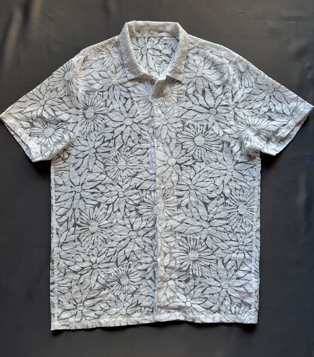 Other Topman Hawaiian White Floral Short Sleeve Shirt Button Up Size US XL / EU 56 / 4 - 1 Thumbnail