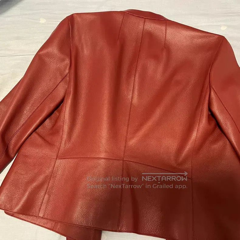 Hermes Hermes Red leather jacket Size XS / US 0-2 / IT 36-38 - 4 Thumbnail
