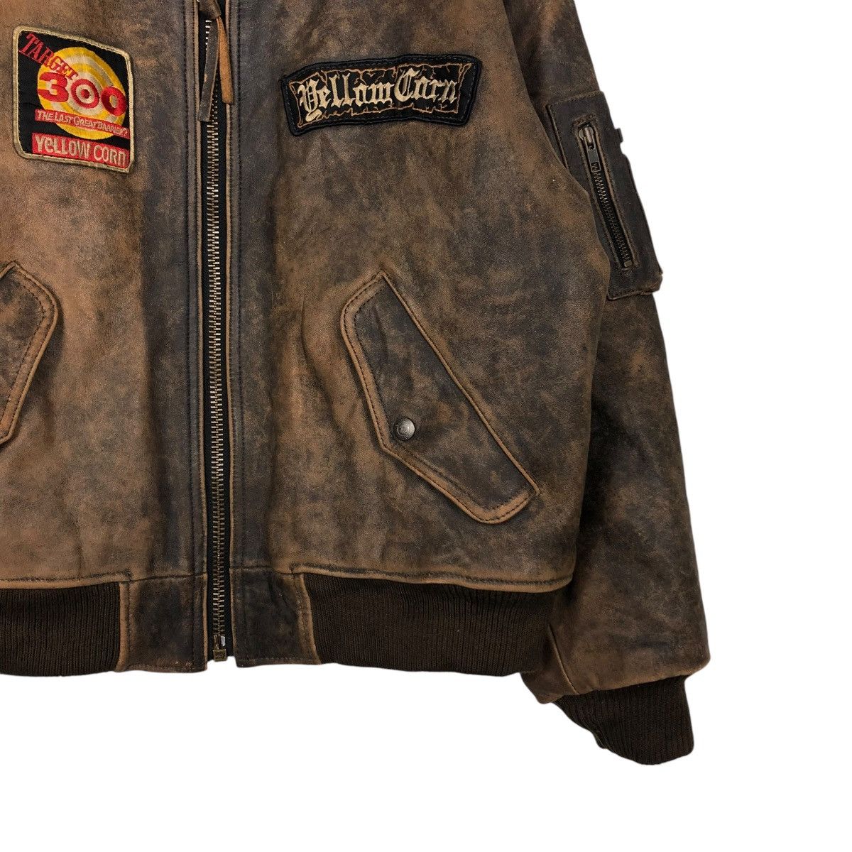 YELLOW CORN 🔥VINTAGE LEATHER JACKET YELLOW CORN TOKYO AOYAMA KADOYA Size US M / EU 48-50 / 2 - 8 Thumbnail