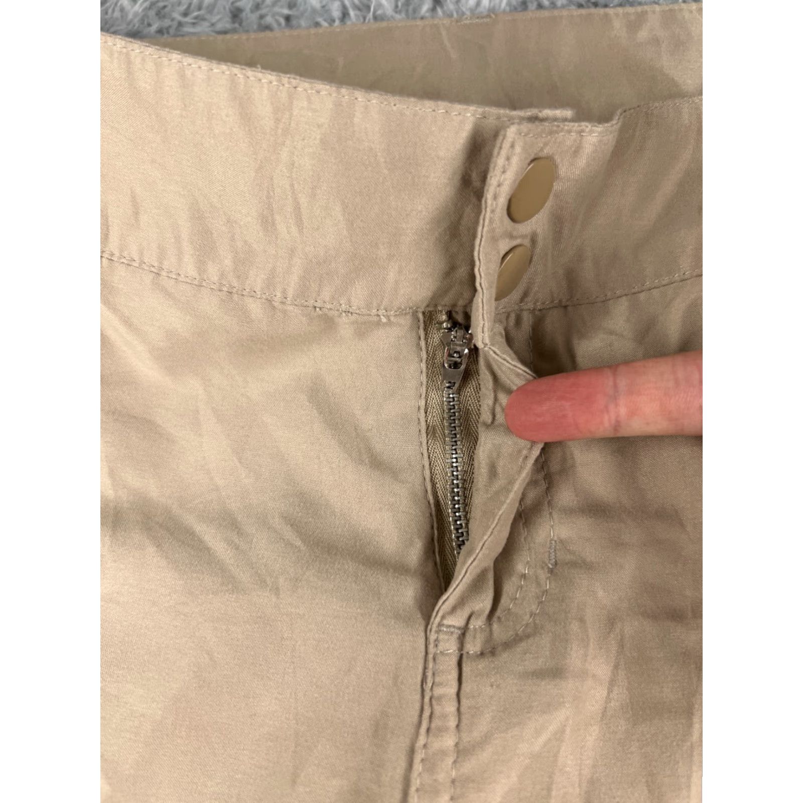 Vintage Balance Outdoor Pants Womens Medium Beige Convertible Cargo 100% Polyester Hike Size 32" / US 10 / IT 46 - 5 Thumbnail