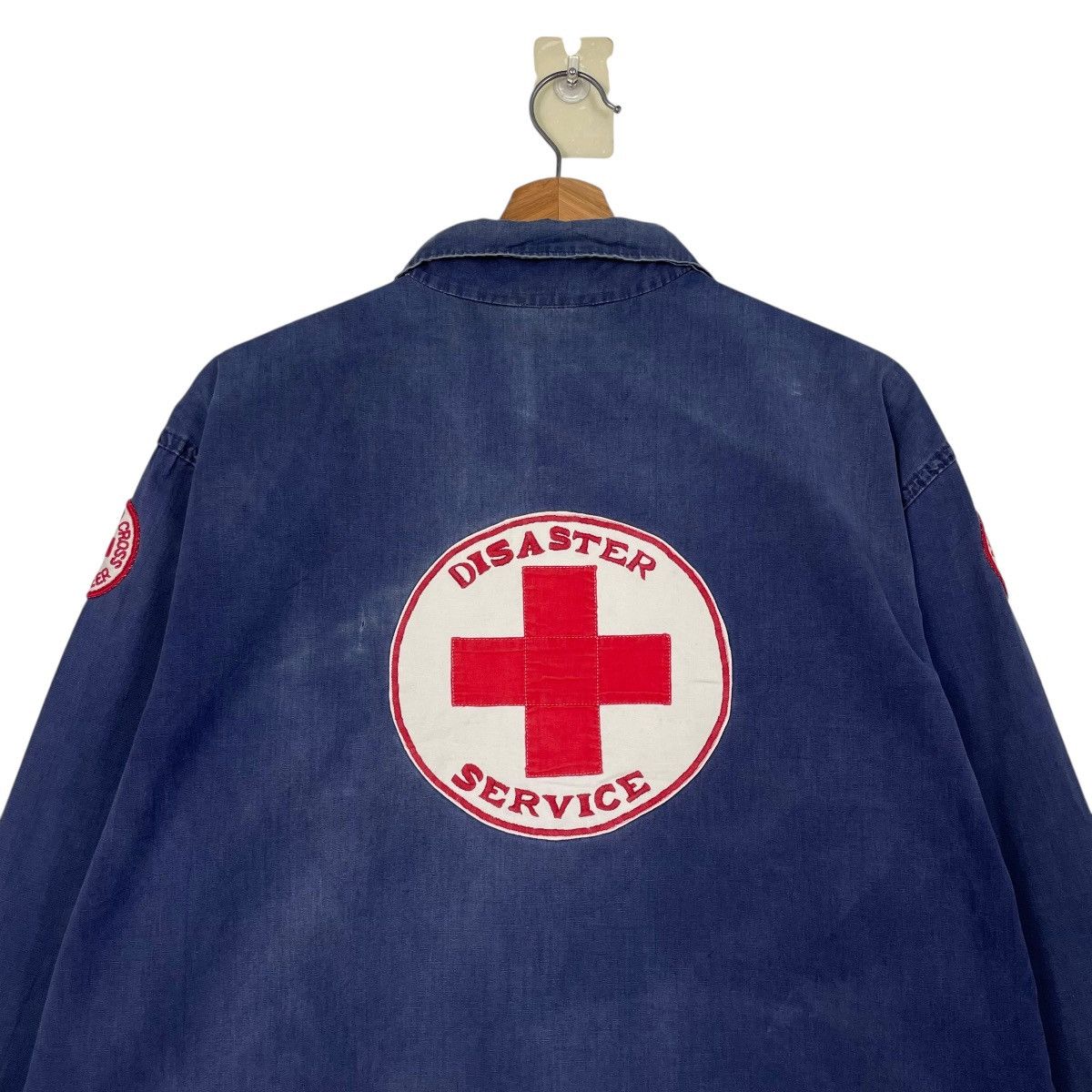 Champion Vtg 50/60s Champion Running Man Disaster Service Jacket Size US L / EU 52-54 / 3 - 8 Thumbnail