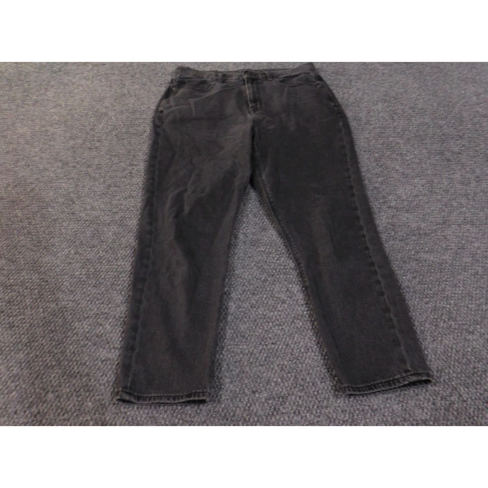 Vintage VINTAGE American Eagle Mom Jeans Womens 8 Short Black High Rise Tapered 90s Style Denim Size 30" / US 8 / IT 44 - 2 Thumbnail