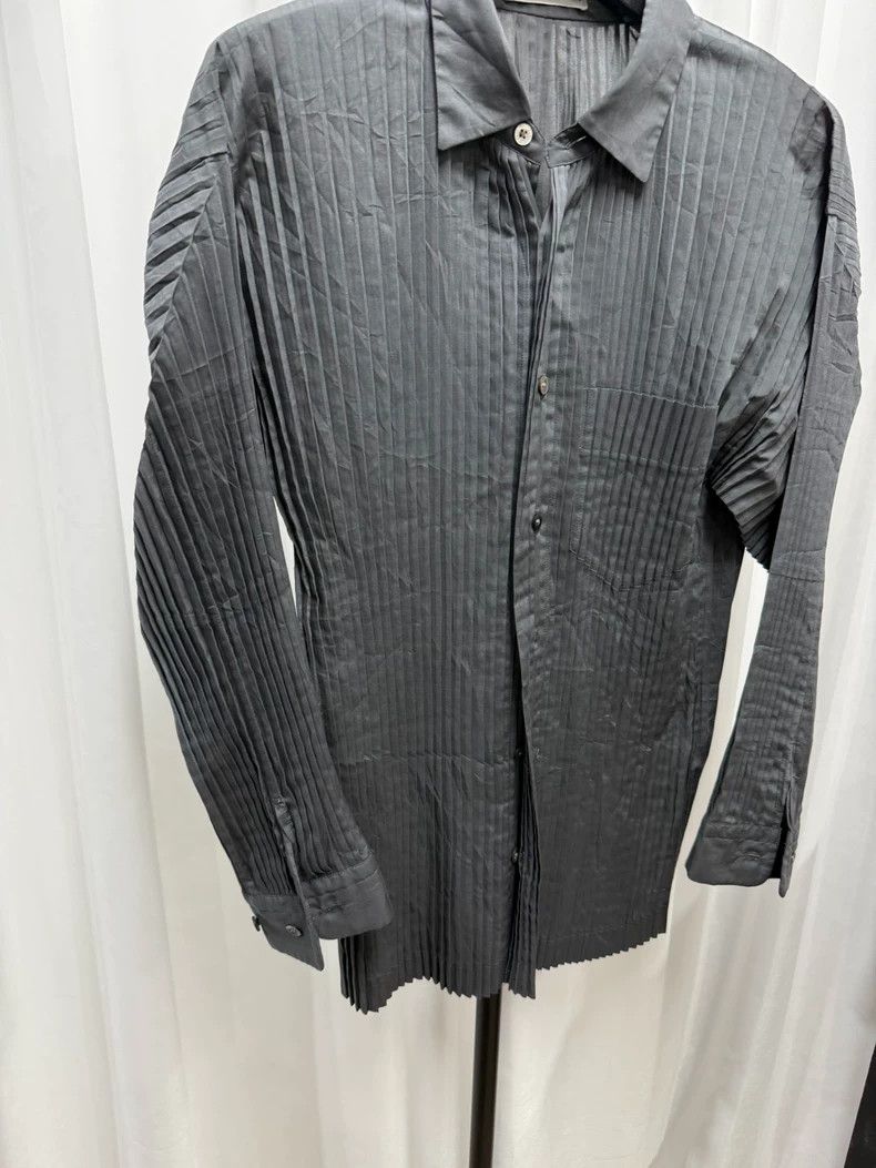 Issey Miyake Issey miyake Striped pleated shirt 2504-Nextarrow Size US M / EU 48-50 / 2 - 3 Thumbnail