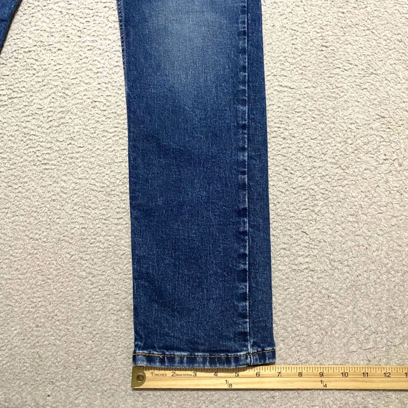 Levi's Levi's 511 Jeans Mens 32x32 Slim Straight Mid Rise Blue Denim Medium Wash Size US 32 / EU 48 - 6 Thumbnail