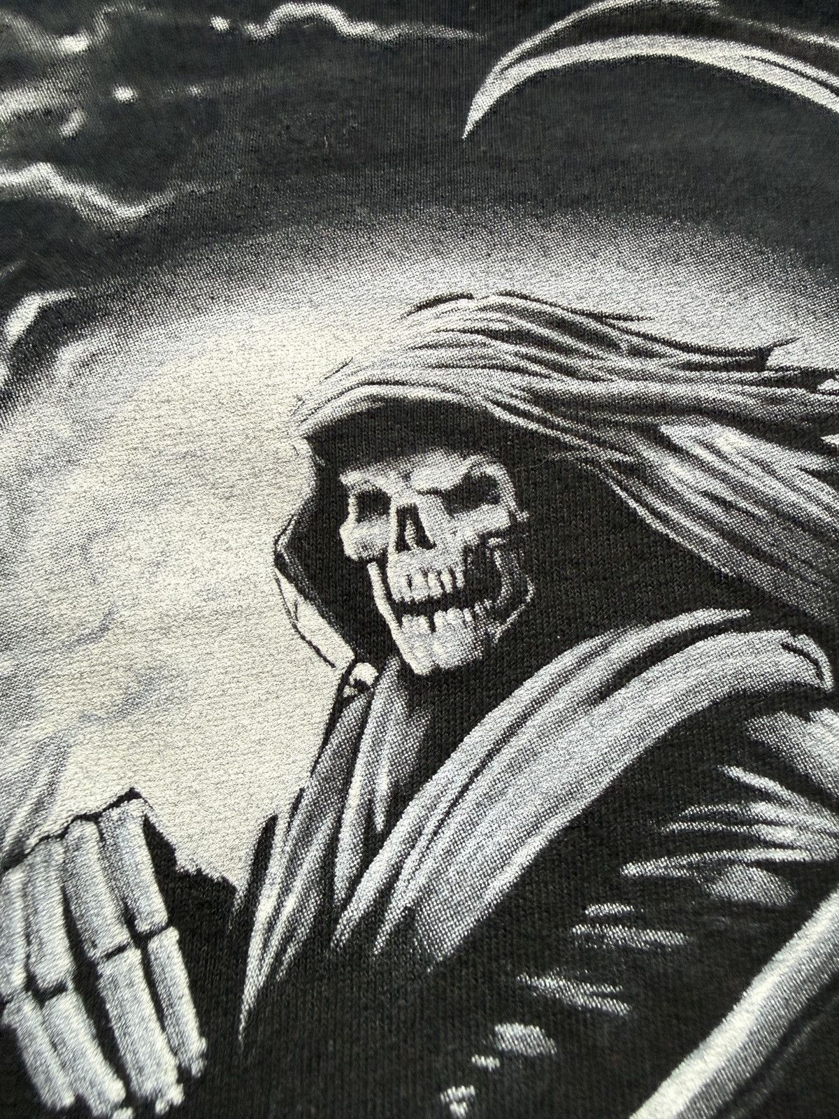 Vintage Vintage Y2K Grim Reaper Skeleton Horse Graphic Tee Size US L / EU 52-54 / 3 - 4 Thumbnail