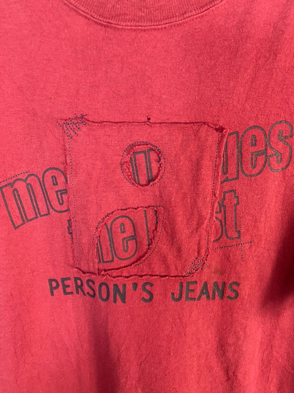 PERSON'S Person’s jeans spellout tshirt Size US L / EU 52-54 / 3 - 4 Thumbnail