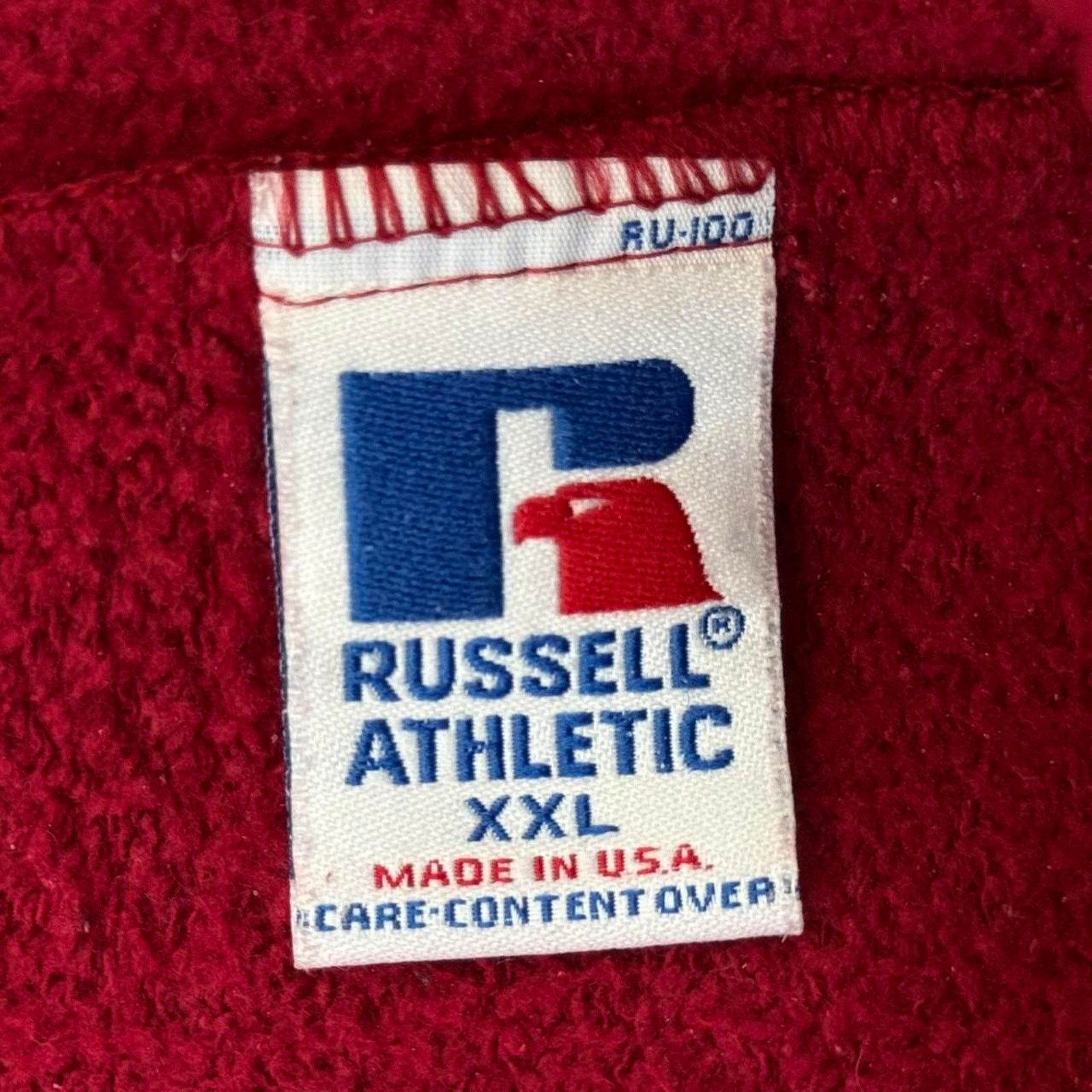Russell Athletic Vintage 90s Cuffed Russell Athletic Made in USA Baggy Size US 38 / EU 54 - 1 Thumbnail