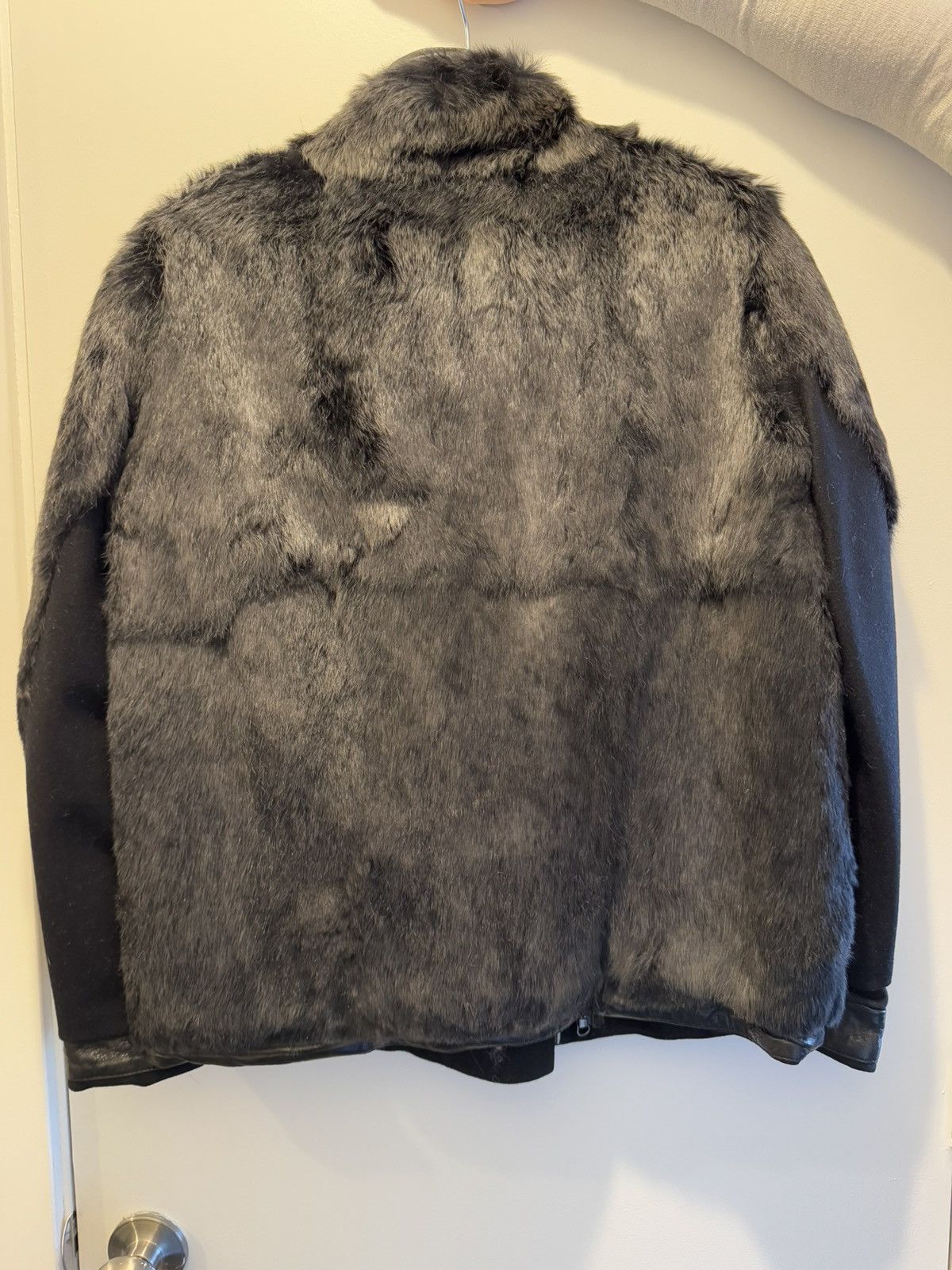 Helmut Lang Wool and Rabbit fur jacket Size S / US 4 / IT 40 - 2 Thumbnail